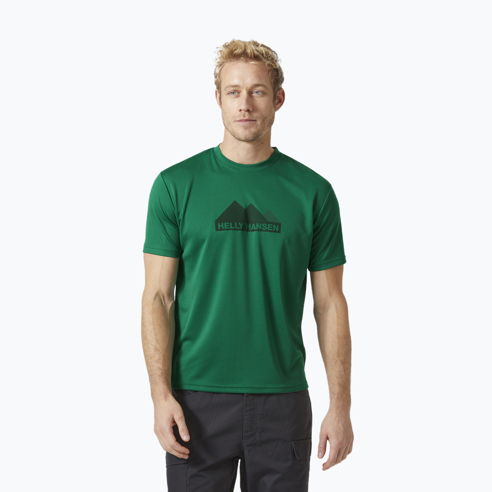 29%-kal olcsóbban.  Férfi trekking póló Helly Hansen HH Tech Graphic 486 zöld 63088. Méret: S