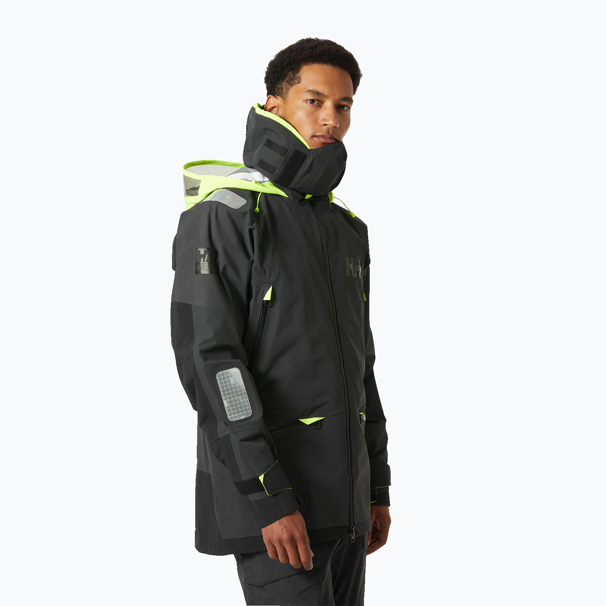 Férfi vitorlázó kabát Helly Hansen Aegir Race 2.0 ebony. Méret: M