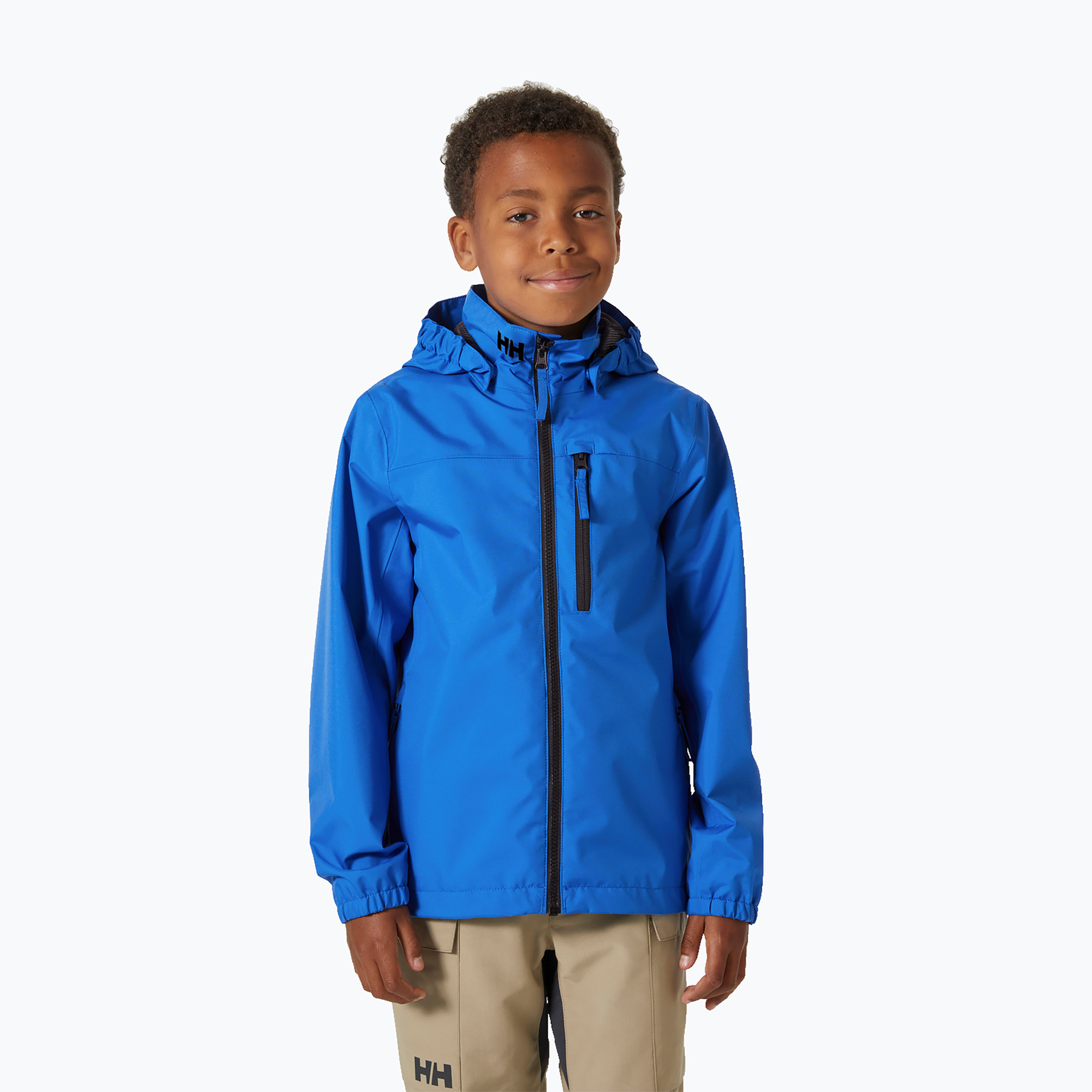 Gyermek vitorlázó kabátHelly Hansen Crew Hooded JR cobalt 2.0. Méret: 128/8