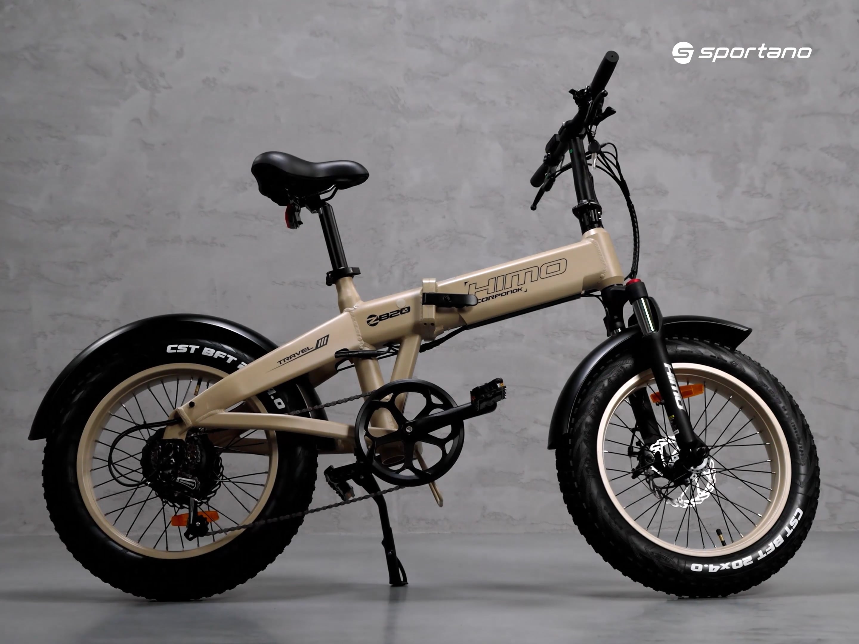HIMO ZB20 Max elektromos kerékpár bézs színben