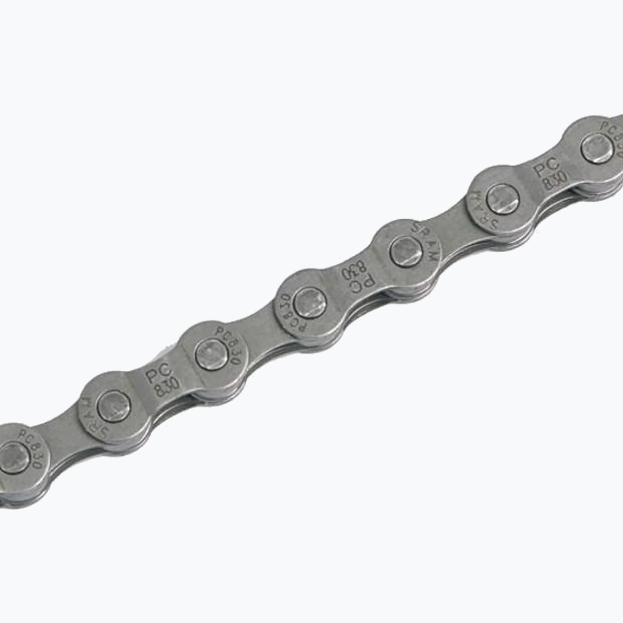 21%-kal olcsóbban.  Kerékpárlánc SRAM 10 CN PC830 114LI W/ PWR.LNK 8SPD 25 szürke 46.2758.114.016. Méret: 8 rz / 114 ogniw