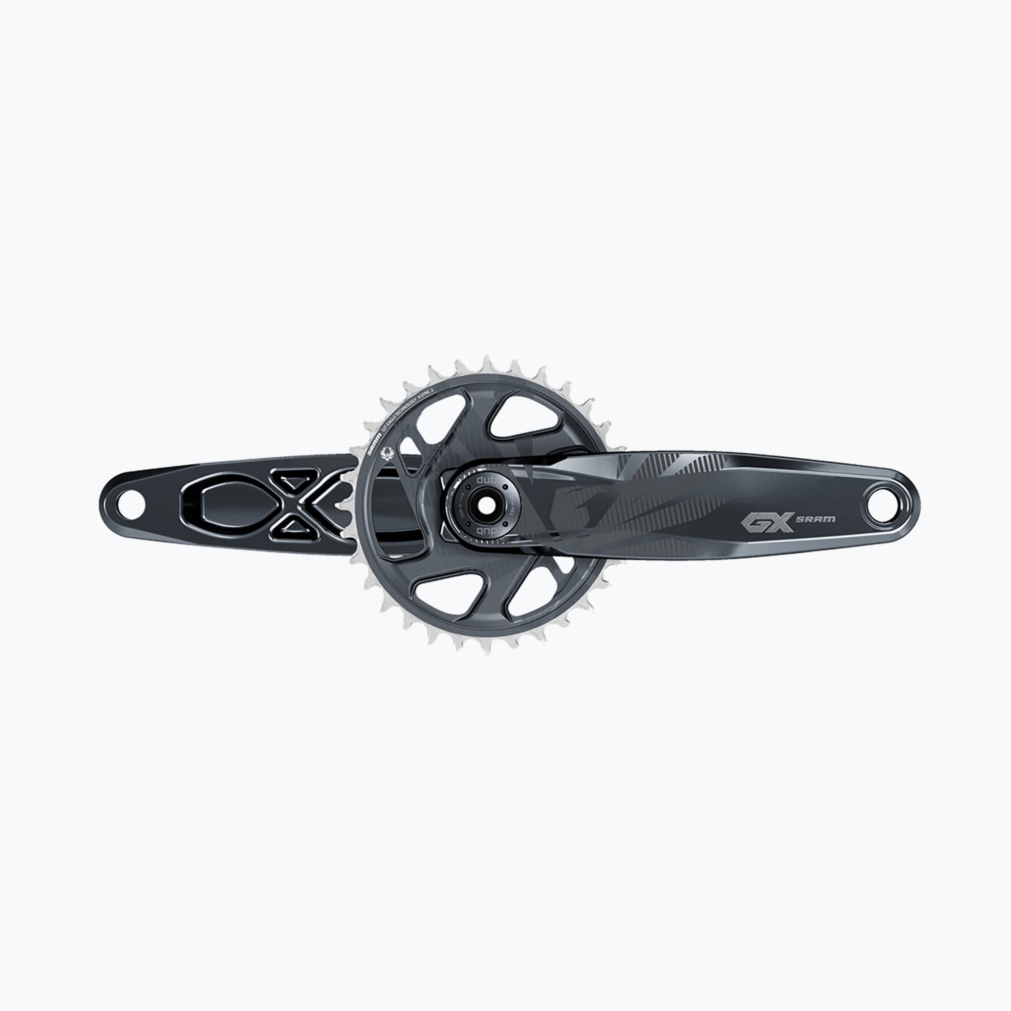 22%-kal olcsóbban.  Kurbli 1x12 SRAM Am Fc Gx Eagle Dub 175 Lunar 3 fekete 00.6118.602.012. Méret: 175 mm