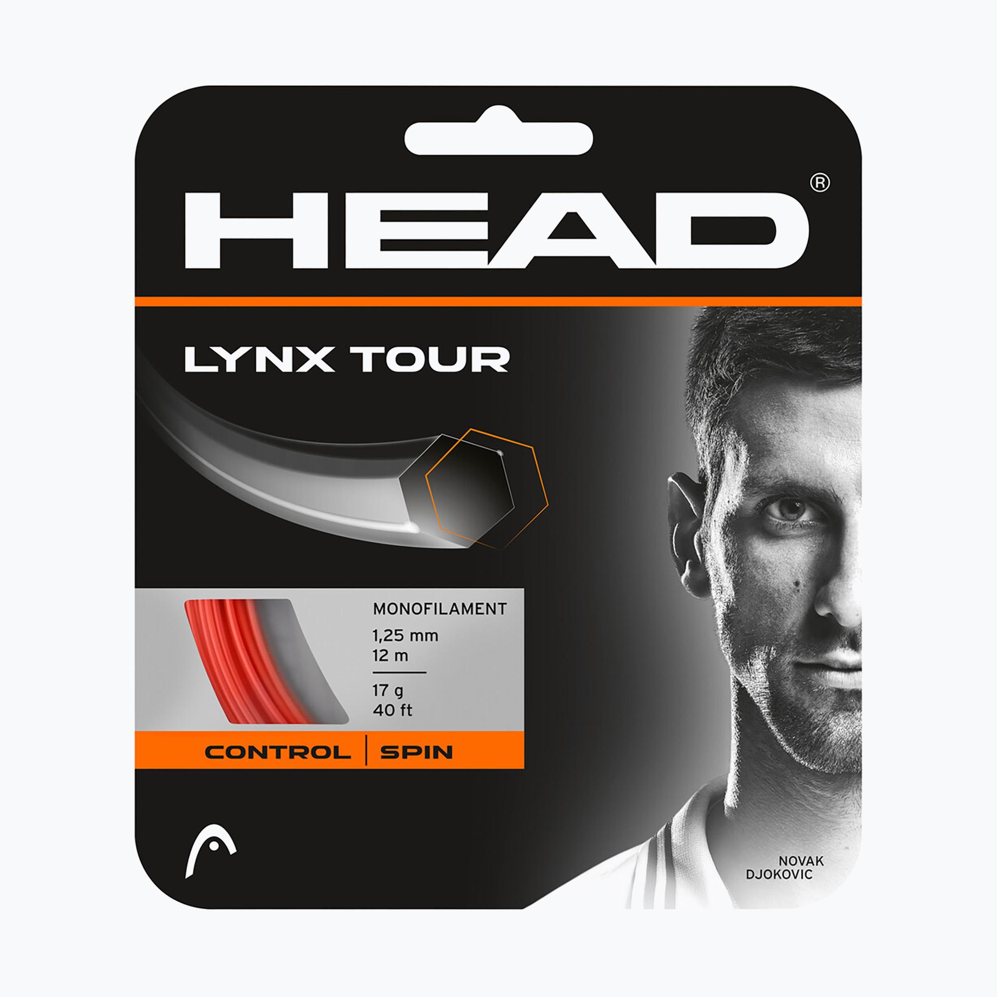 13%-kal olcsóbban.  HEAD Lynx Tour tenisz húr fekete 281790. Méret: 16 g / 1.30 mm