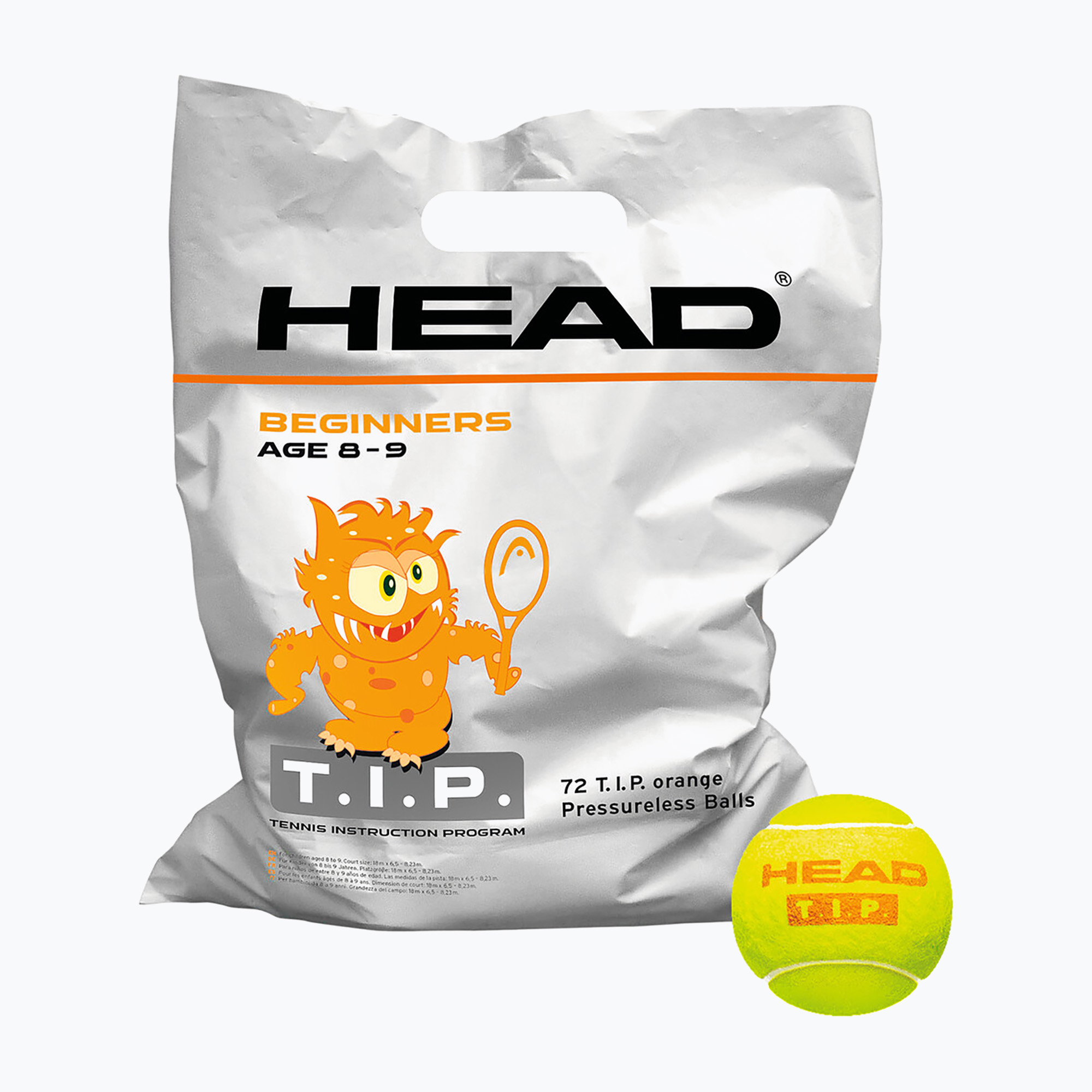 20%-kal olcsóbban.  HEAD Tip Orange 72 gyermek teniszlabda narancssárga és zöld 578270. Méret: OS