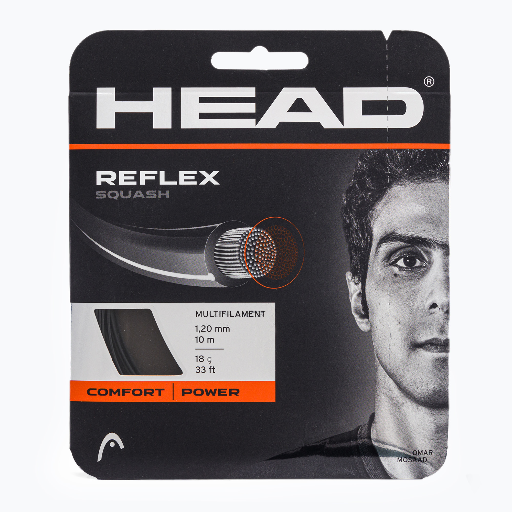 29%-kal olcsóbban.  HEAD multifilament húr sq Reflex Squash black 281256. Méret: 1.20 mm
