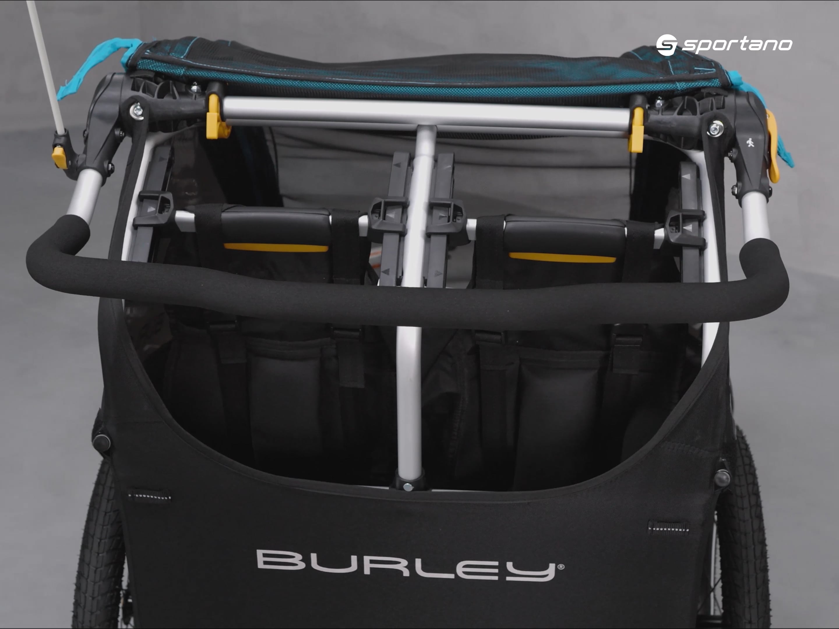 Burley D'Lite X Dupla kerékpár utánfutó fekete BU-938101