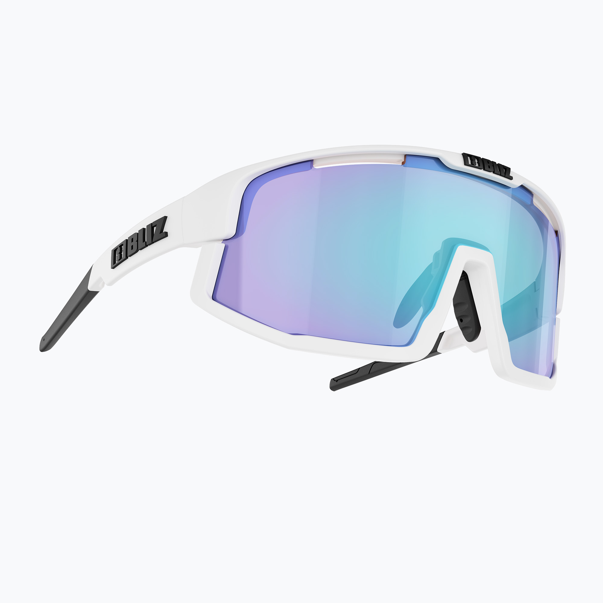 Bliz Vision S3 matt fehér/füstkék multi kerékpáros szemüveg. Méret: OS