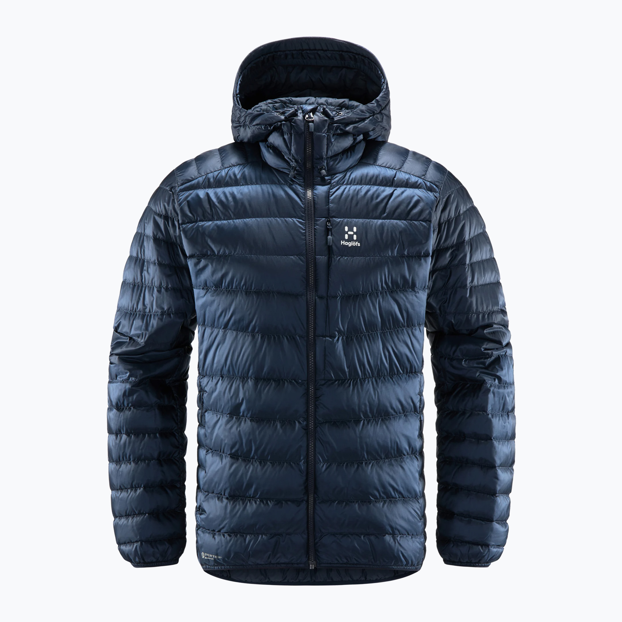 39%-kal olcsóbban.  Férfi pehelykabát Haglöfs Roc Down Hood navy blue 604682. Méret: M