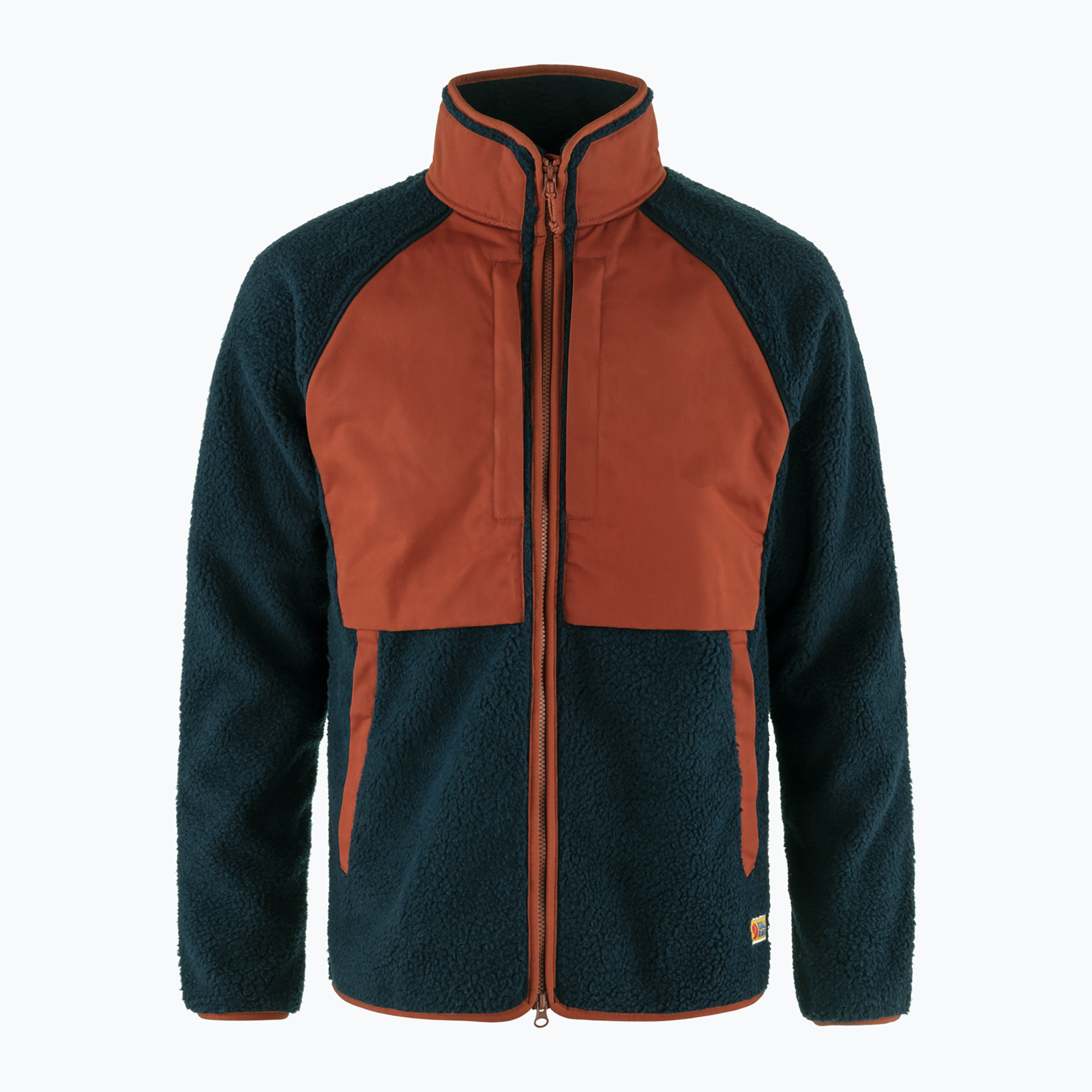 25%-kal olcsóbban.  Férfi Fjällräven Vardag Pile fleece pulóver navy/őszi levél. Méret: L