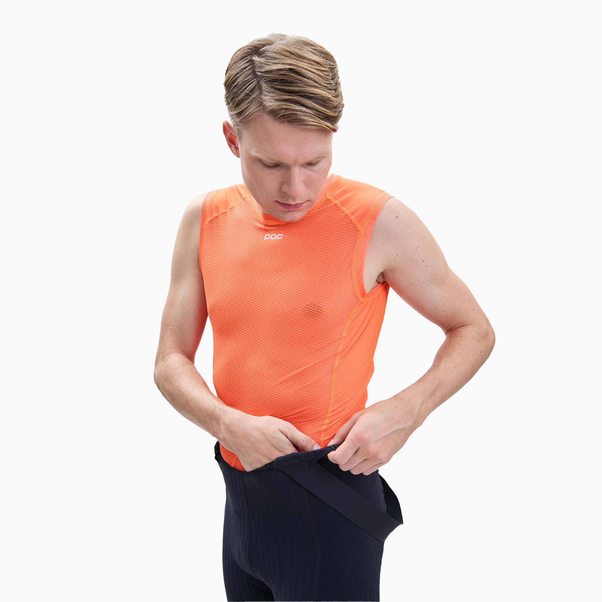 15%-kal olcsóbban.  Férfi kerékpáros mez POC Essential Layer cink vagyagne. Méret: XXL
