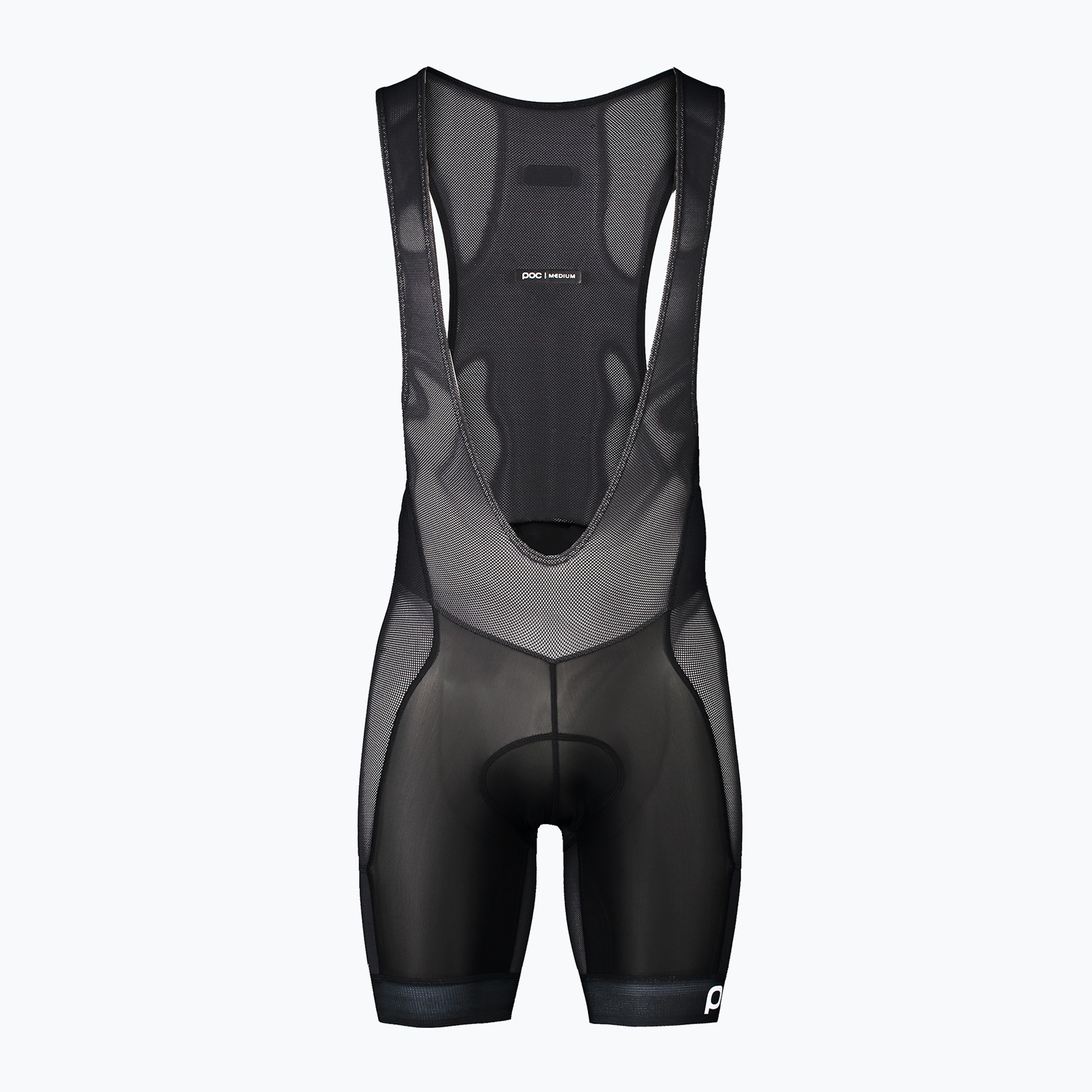 30%-kal olcsóbban.  Férfi kerékpáros rövidnadrág POC MTB Air Layer Bib Shorts uranium black. Méret: L