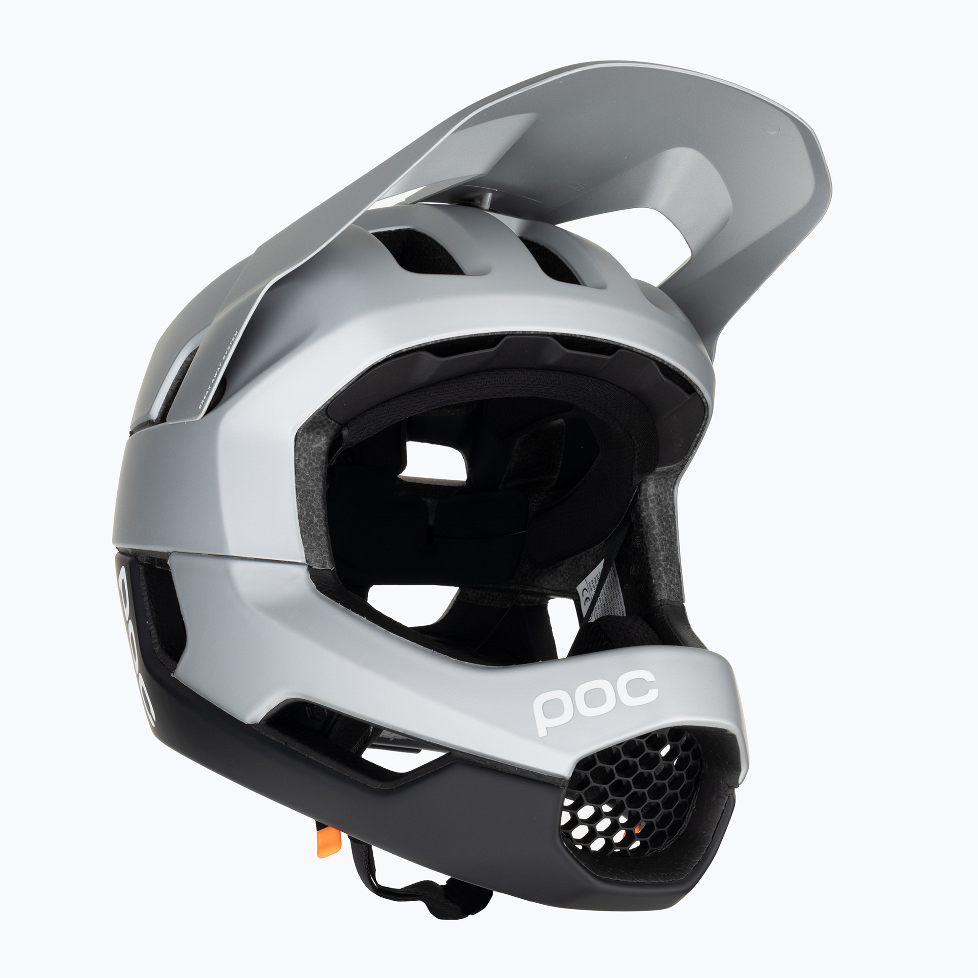 Kerékpáros sisak POC Otocon Race MIPS argentite silver/uranium black matt. Méret: 51-54 cm (S)