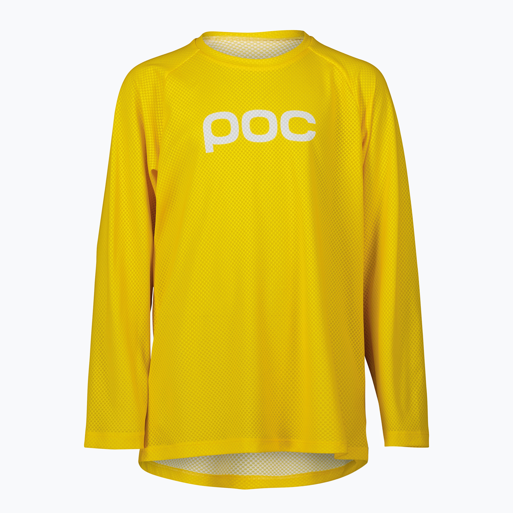 31%-kal olcsóbban.  Gyermek kerékpáros hosszú ujjú POC Essential MTB aventurine yellow. Méret: 150