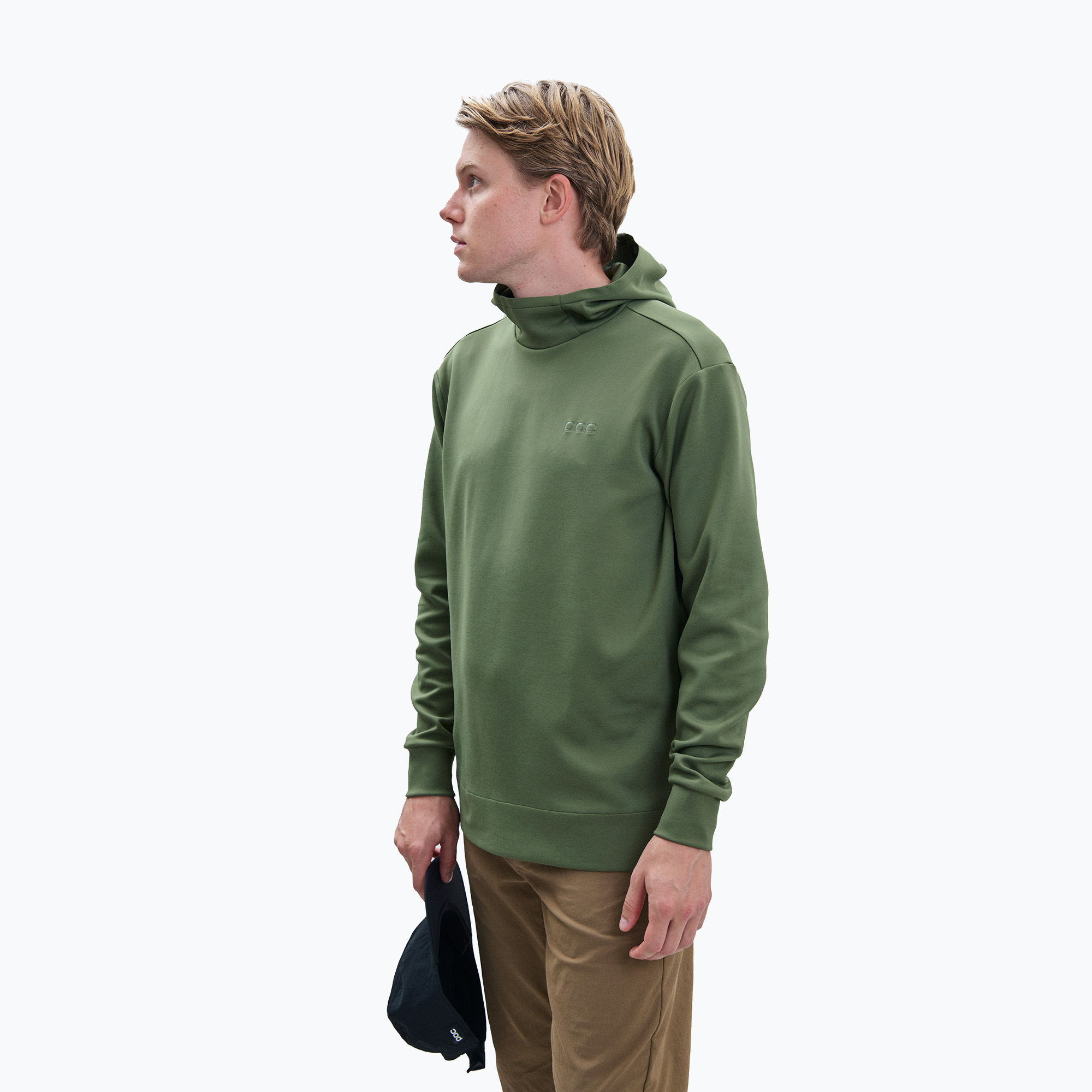 15%-kal olcsóbban.  Férfi trekking pulóver POC Poise Hoodie epidote green. Méret: L