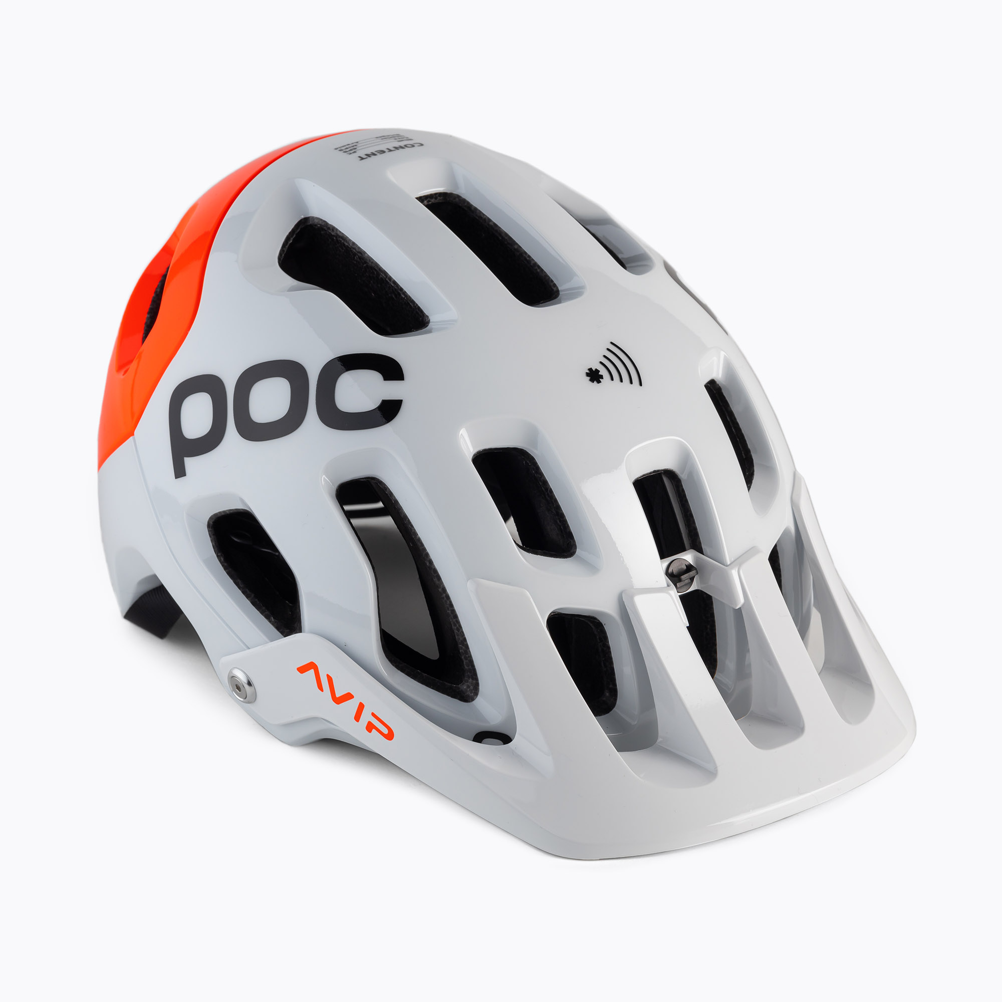 32%-kal olcsóbban.  Kerékpáros sisak POC Tectal Race MIPS NFC hydrogen white/fluorescent orange avip. Méret: 59-62 cm (L)