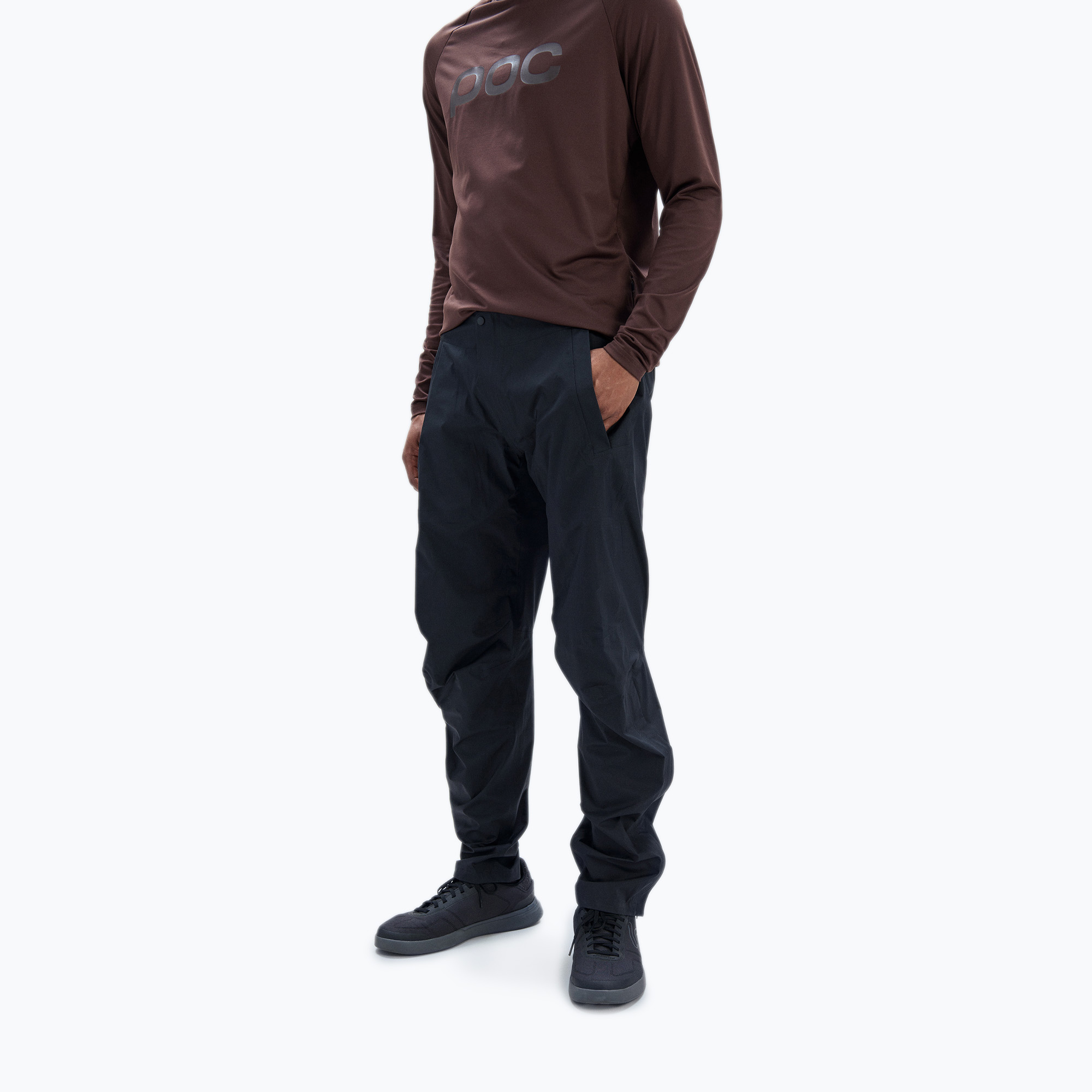 15%-kal olcsóbban.  Férfi kerékpáros nadrág POC Motion Rain uranium black. Méret: XL