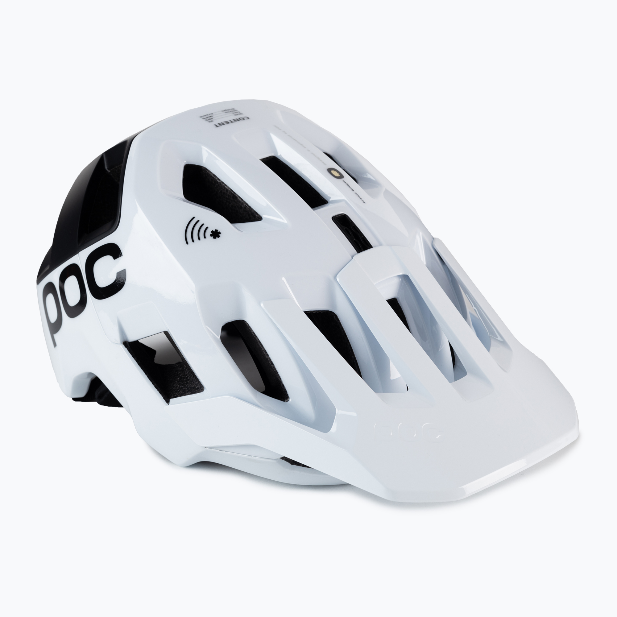 15%-kal olcsóbban.  Kerékpáros sisak POC Kortal Race MIPS hydrogen white/uranium black matt. Méret: 59-62 cm (XL-XXL)