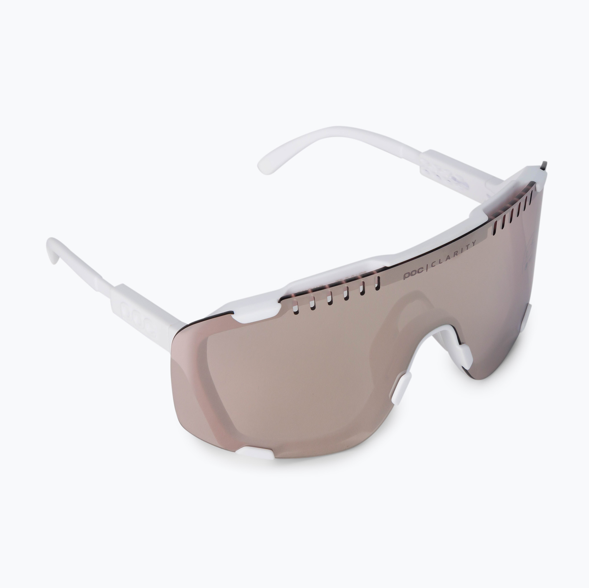16%-kal olcsóbban.  Kerékpáros szemüveg POC Devour hydrogen white/clarity trail silver. Méret: OS