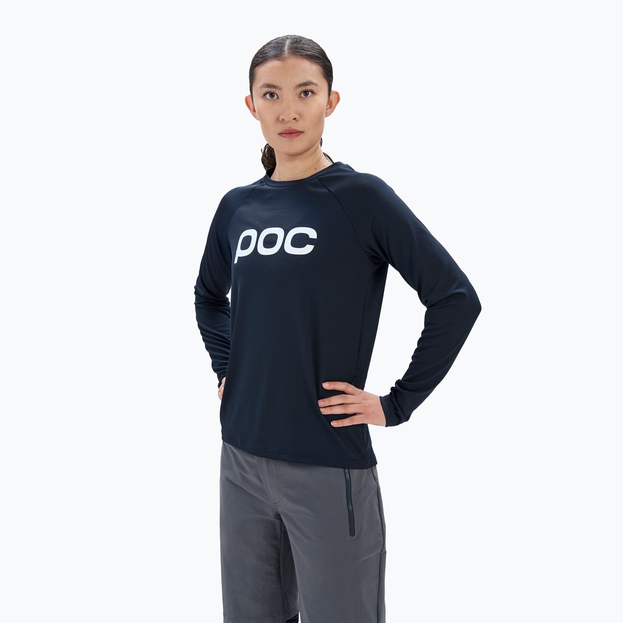 15%-kal olcsóbban.  Női kerékpáros hosszú ujjú POC Reform Enduro Jersey uranium black. Méret: S