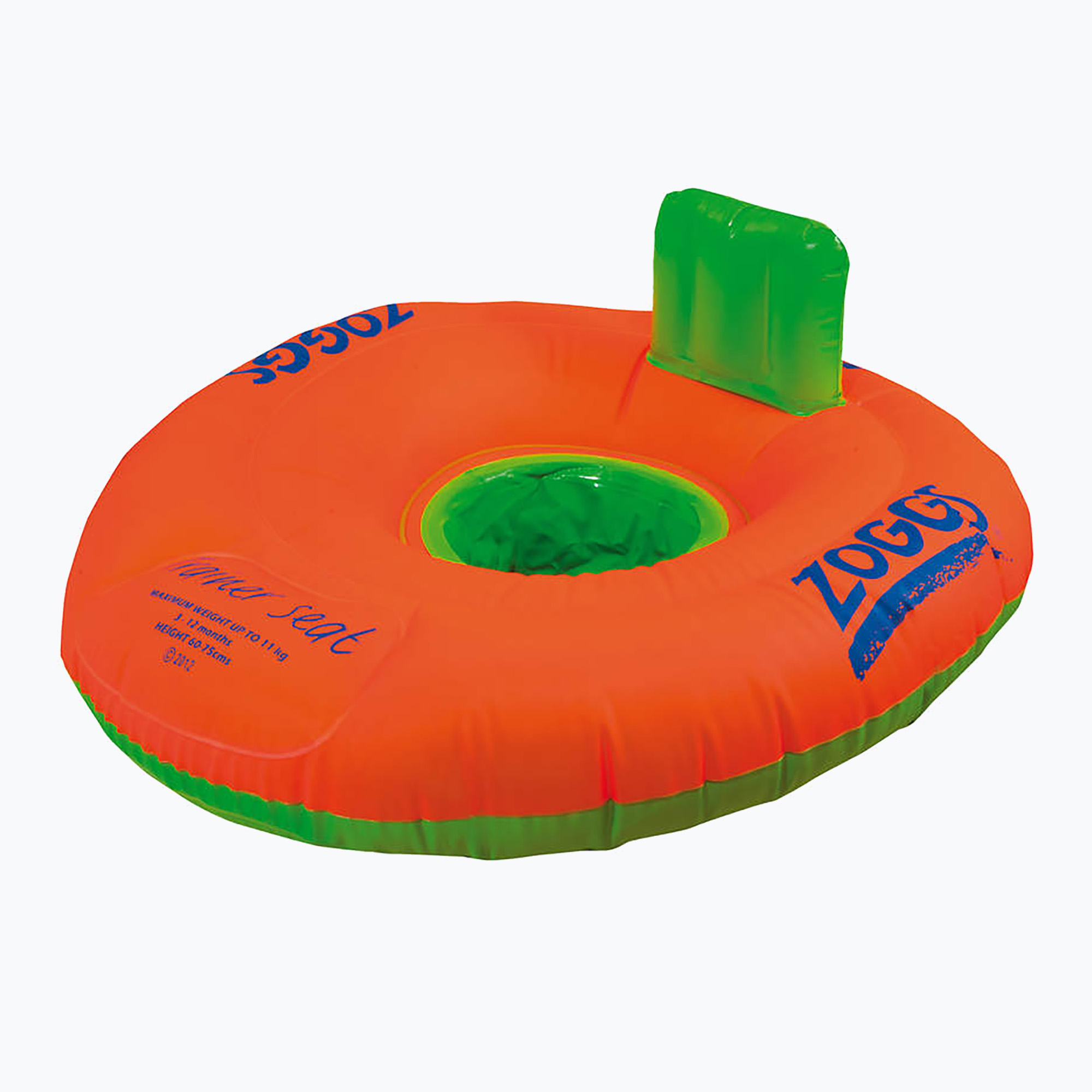 42%-kal olcsóbban.  Zoggs Trainer Seat csecsemő úszógumi narancssárga 465384. Méret: 0-12 mc
