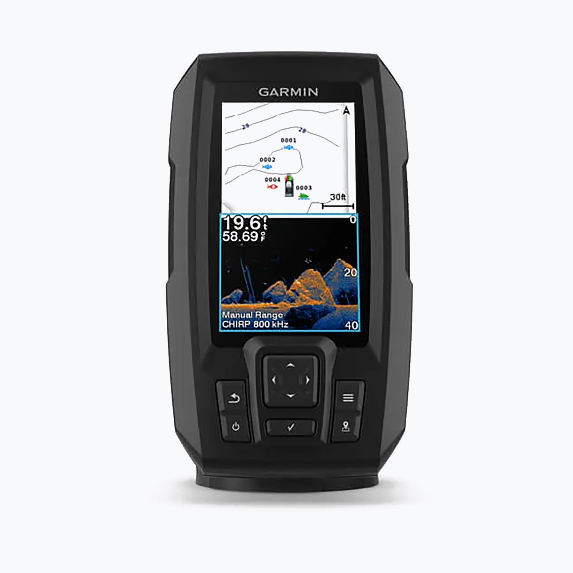 14%-kal olcsóbban.  Garmin Striker Vivid 4CV halászati szonár GT20 jelátalakítóval fekete 010-02550-01. Méret: OS