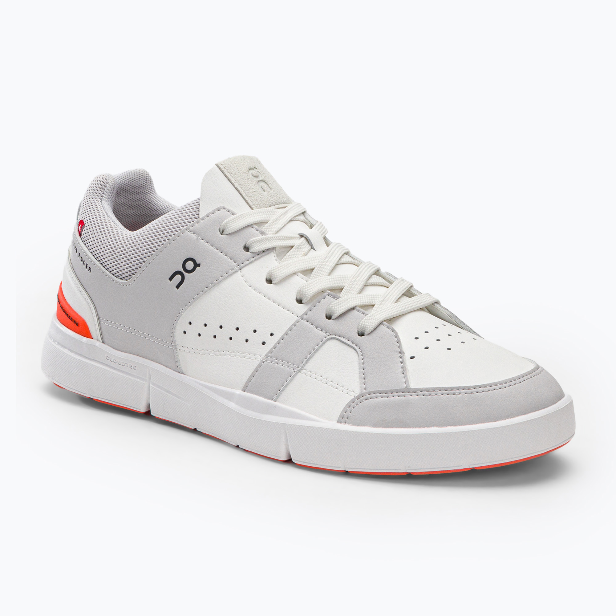 33%-kal olcsóbban.  Férfi tornacipő ON The Roger Clubhouse Frost/Flame fehér 4898507