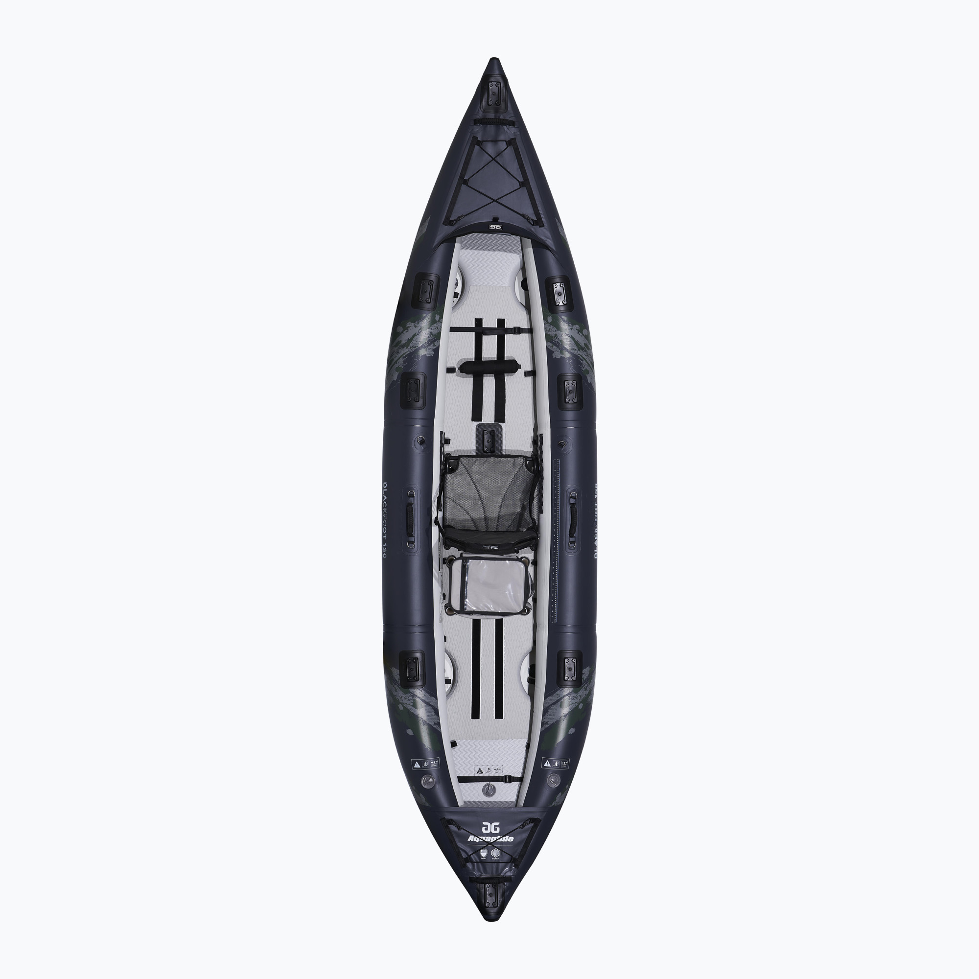 21%-kal olcsóbban.  Aquaglide Blackfoot Angler 130 szürke 584121103 2 személyes felfújható kajak. Méret: 396 x 96.5 x 34 cm