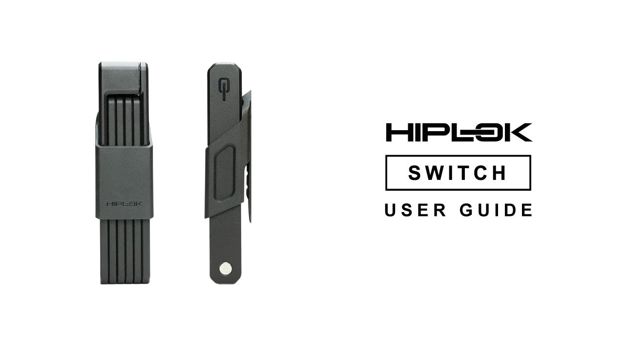Kerékpárzár Hiplok Switch black