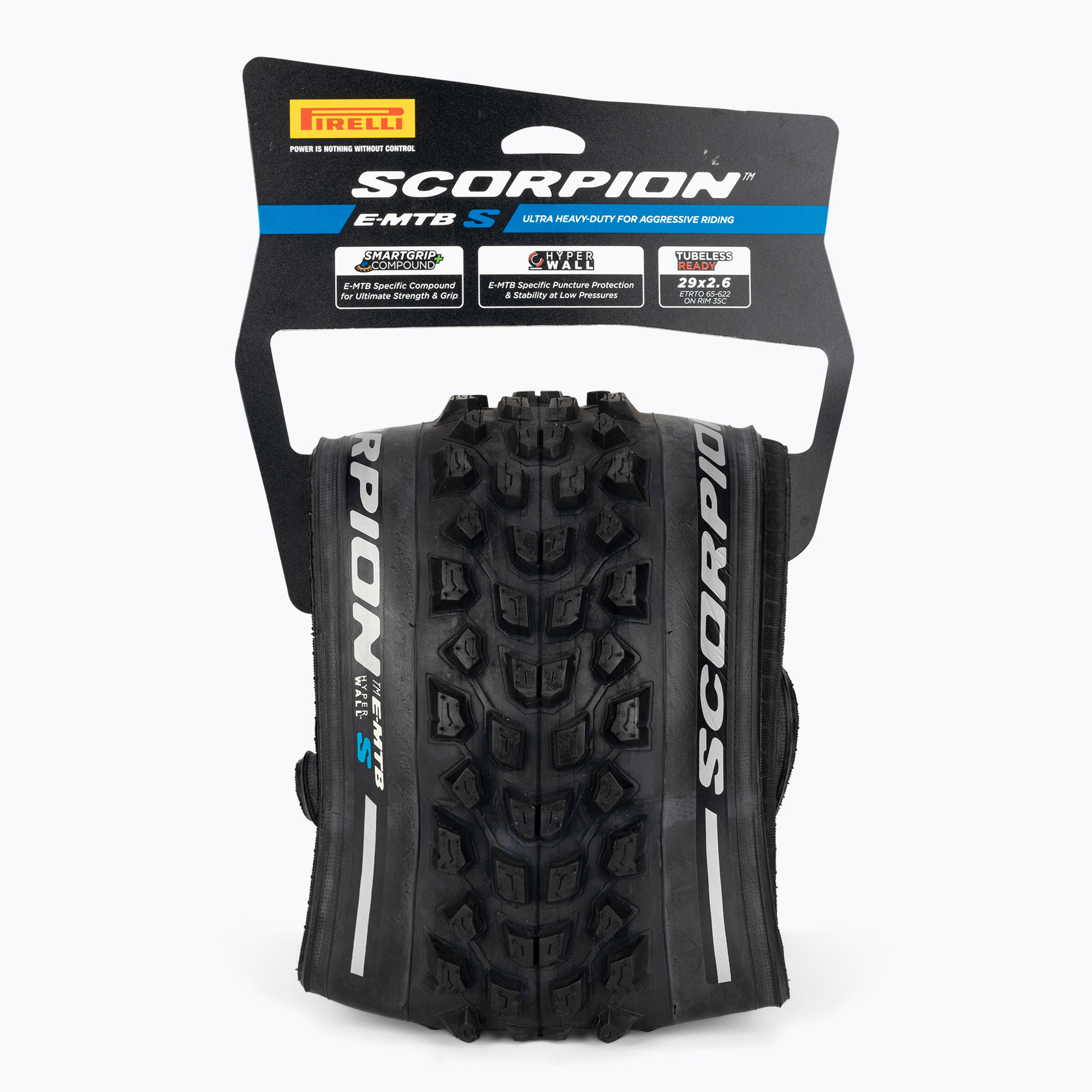 26%-kal olcsóbban.  Pirelli Scorpion E-MTB S HyperWall gördülő fekete kerékpár gumiabroncs 4194400. Méret: 29 x 2.6
