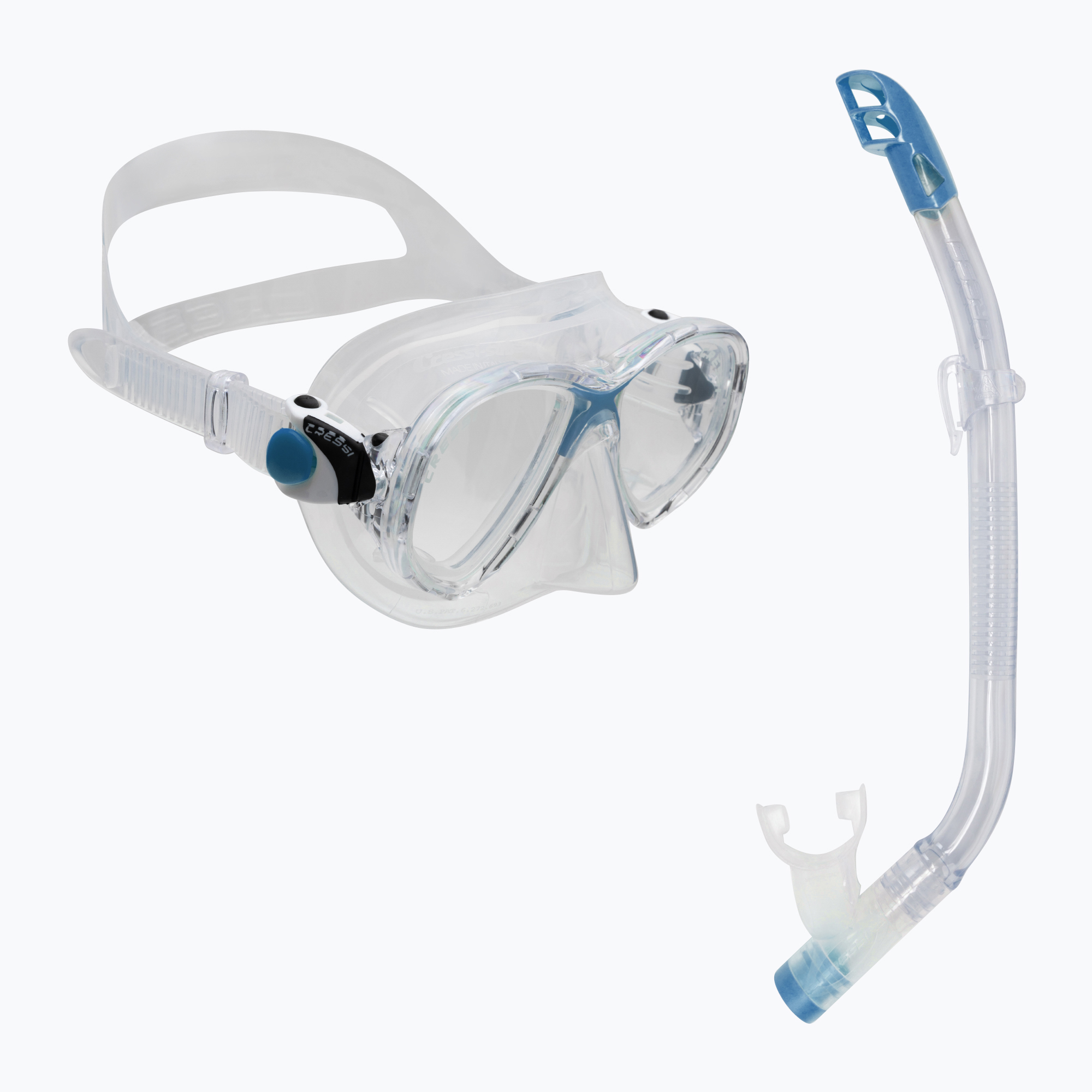 15%-kal olcsóbban.  Cressi gyerek snorkel szett Marea Top maszk + snorkel tiszta kék DM1000062. Méret: OS