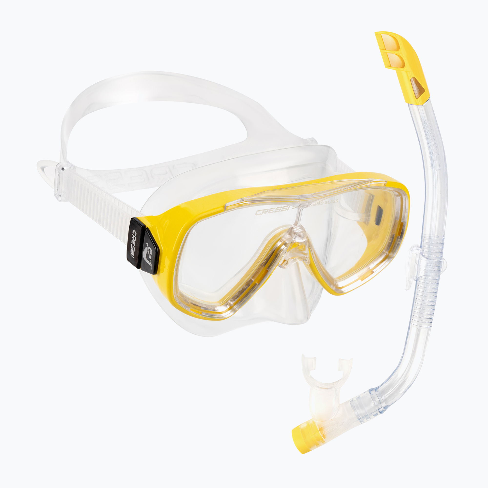 33%-kal olcsóbban.  Cressi Onda gyermek snorkel készlet + mexikói maszk + snorkel világos sárga DM1010131. Méret: OS