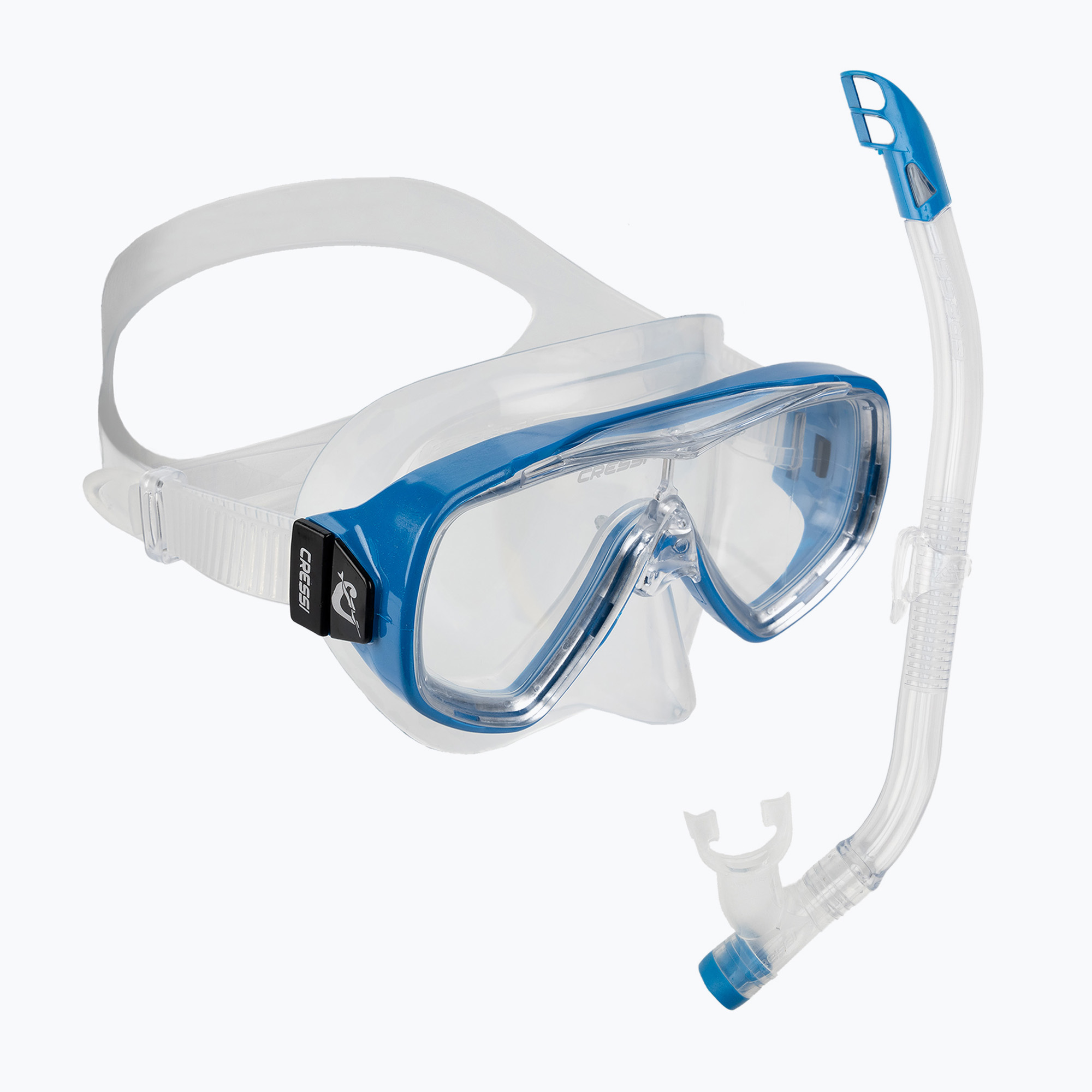 15%-kal olcsóbban.  Cressi Ondina gyermek snorkel készlet + Top maszk + snorkel tiszta kék DM1010132. Méret: OS