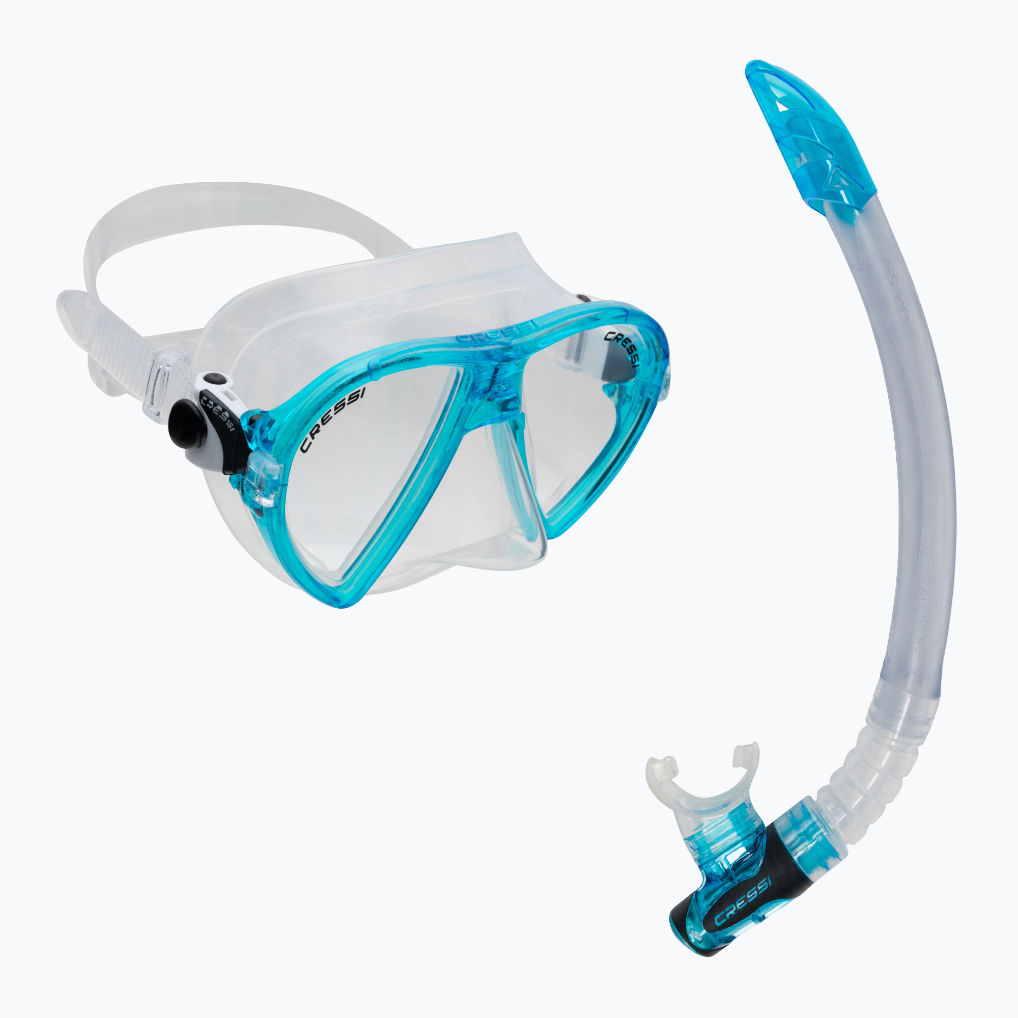 16%-kal olcsóbban.  Cressi snorkel szett Ocean maszk + Gamma snorkel tiszta kék DM1000113. Méret: OS