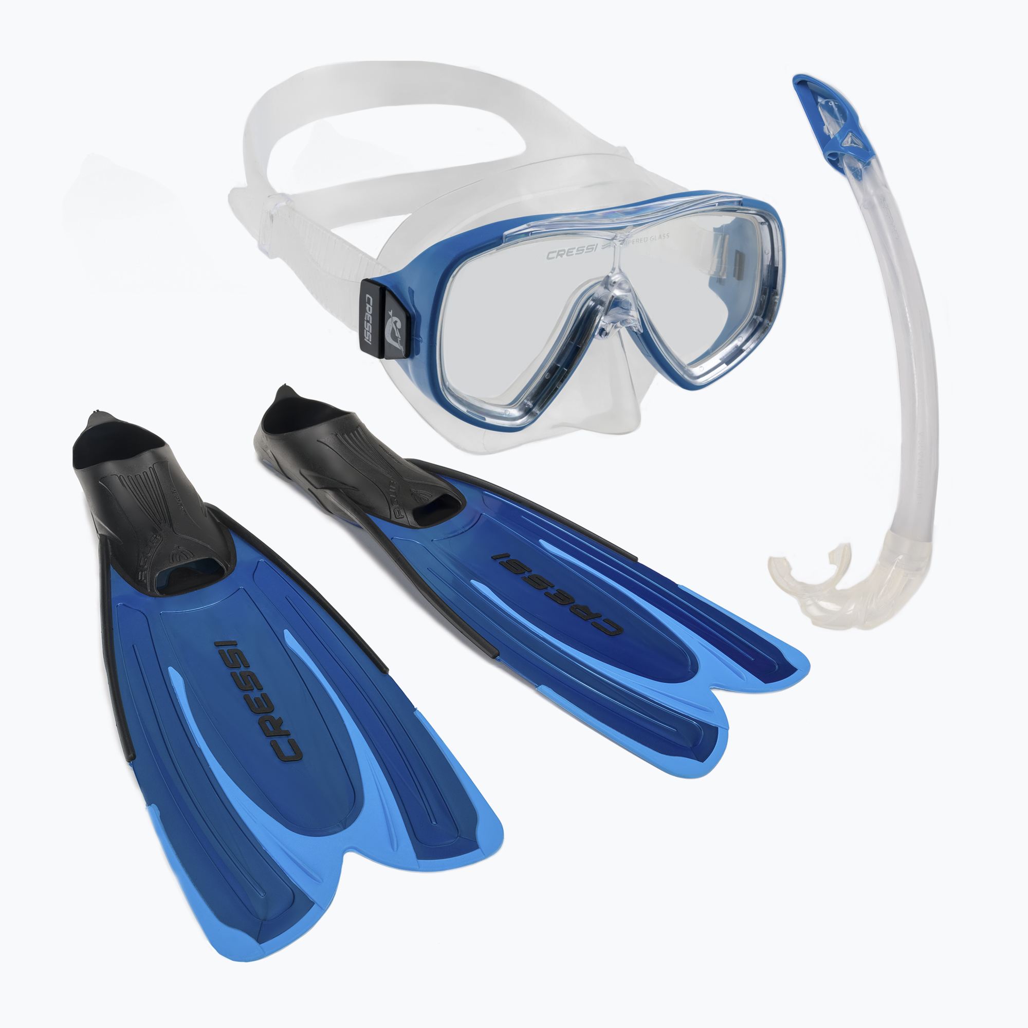 23%-kal olcsóbban.  Cressi Agua Snorkelling szett Maszk + búvár + búvárúszó XCA312035. Méret: 35-35 EU