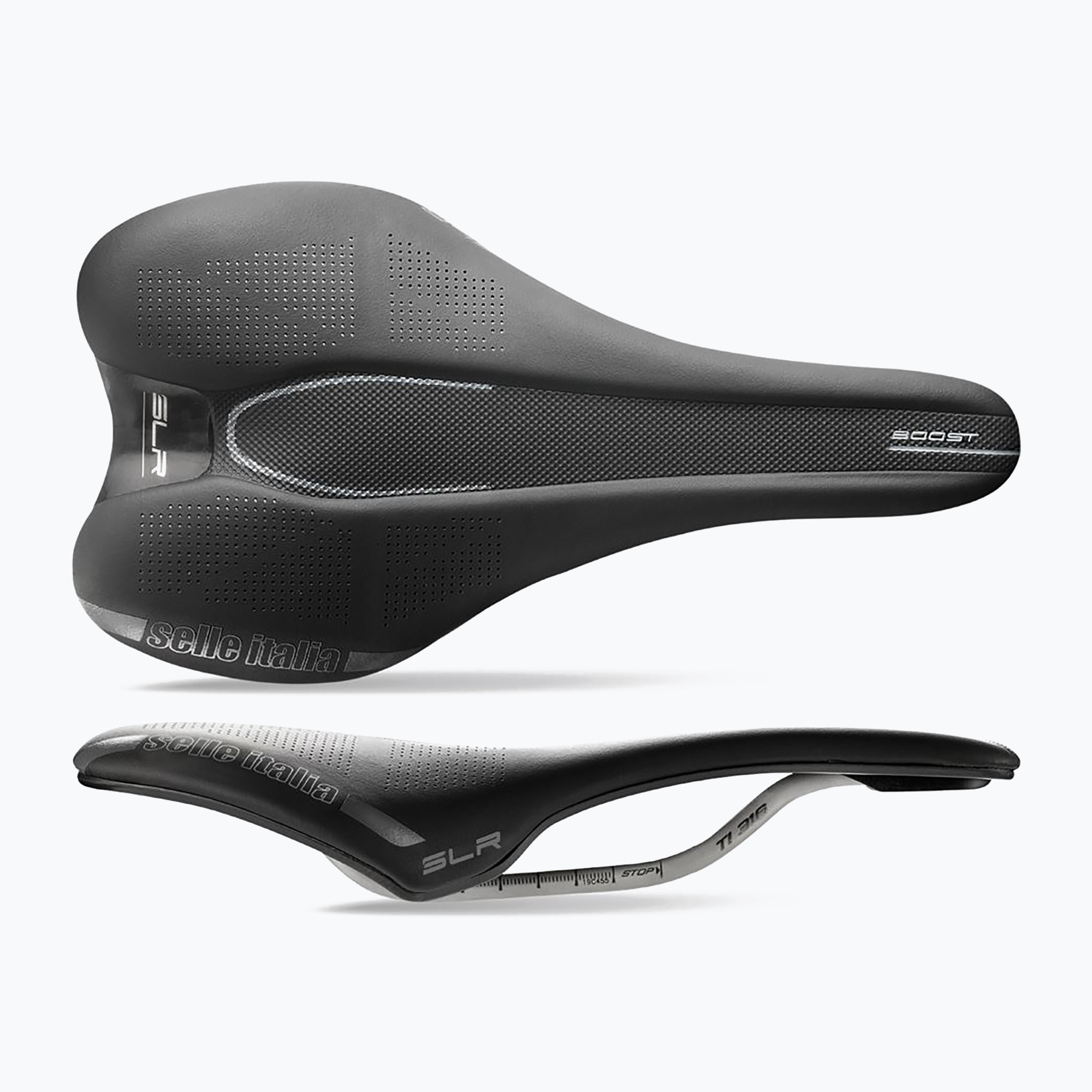 Selle Italia Slr Boost Ti 316 Rail Fibra-Tek kerékpár nyereg fekete SIT-041A120IKC001. Méret: L