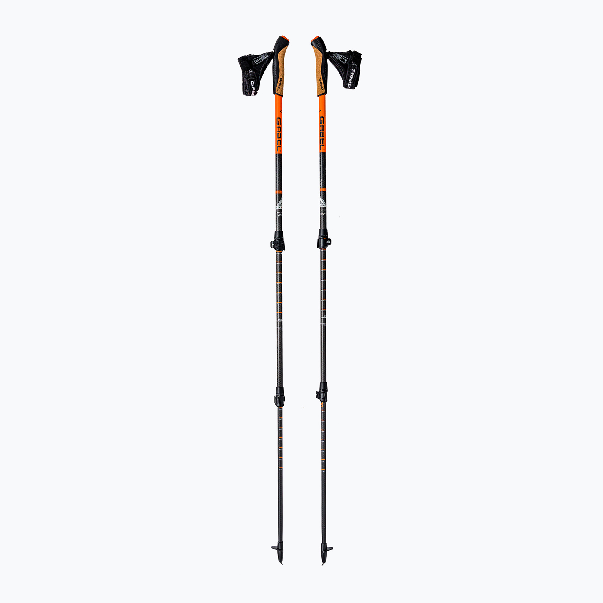 15%-kal olcsóbban.  Nordic walking botok GABEL Carbon XT 3S 100 F.L. fekete-narancs 7009351420000. Méret: 63-135 cm