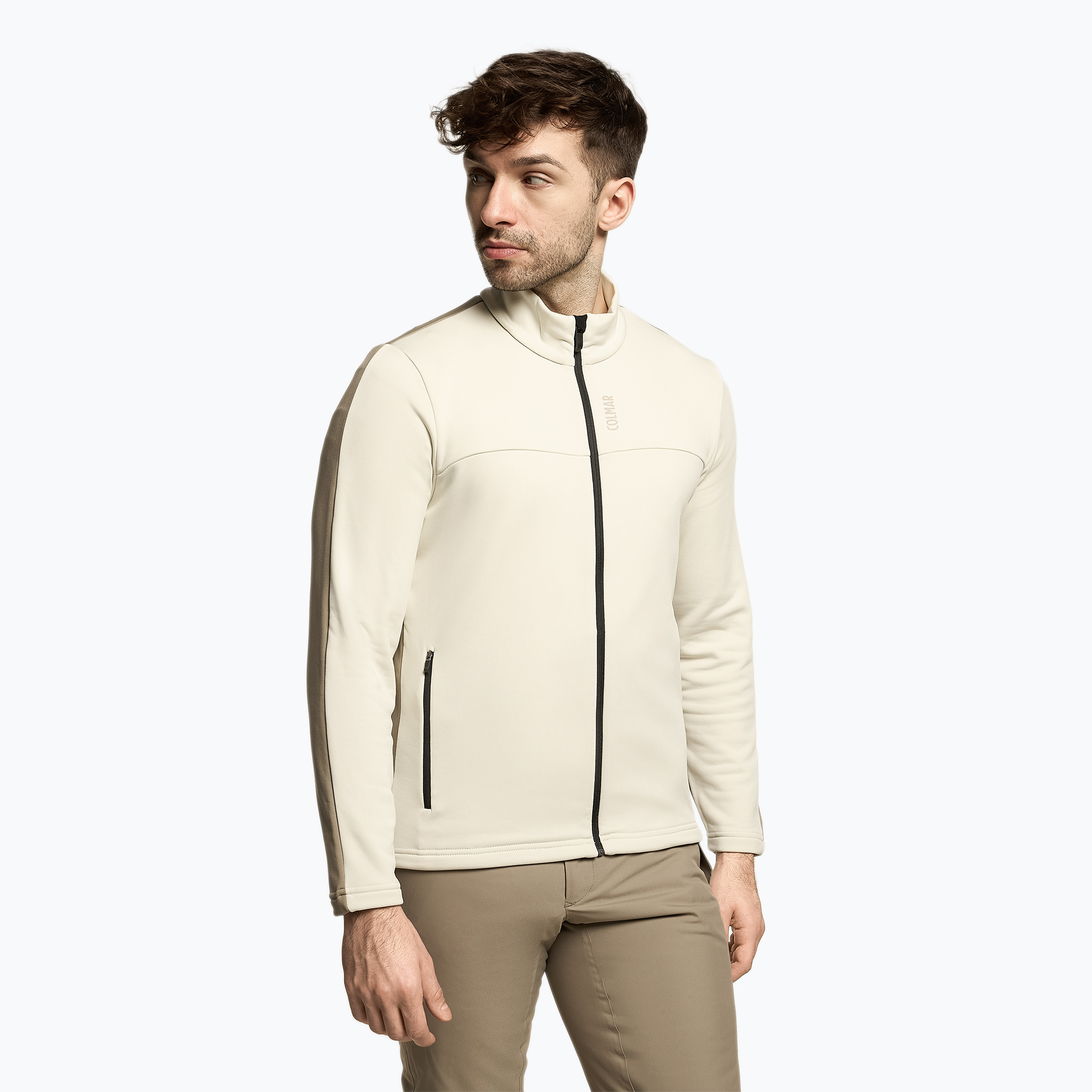 36%-kal olcsóbban.  Férfi Colmar fleece pulóver bézs és barna 8323-5WU. Méret: M