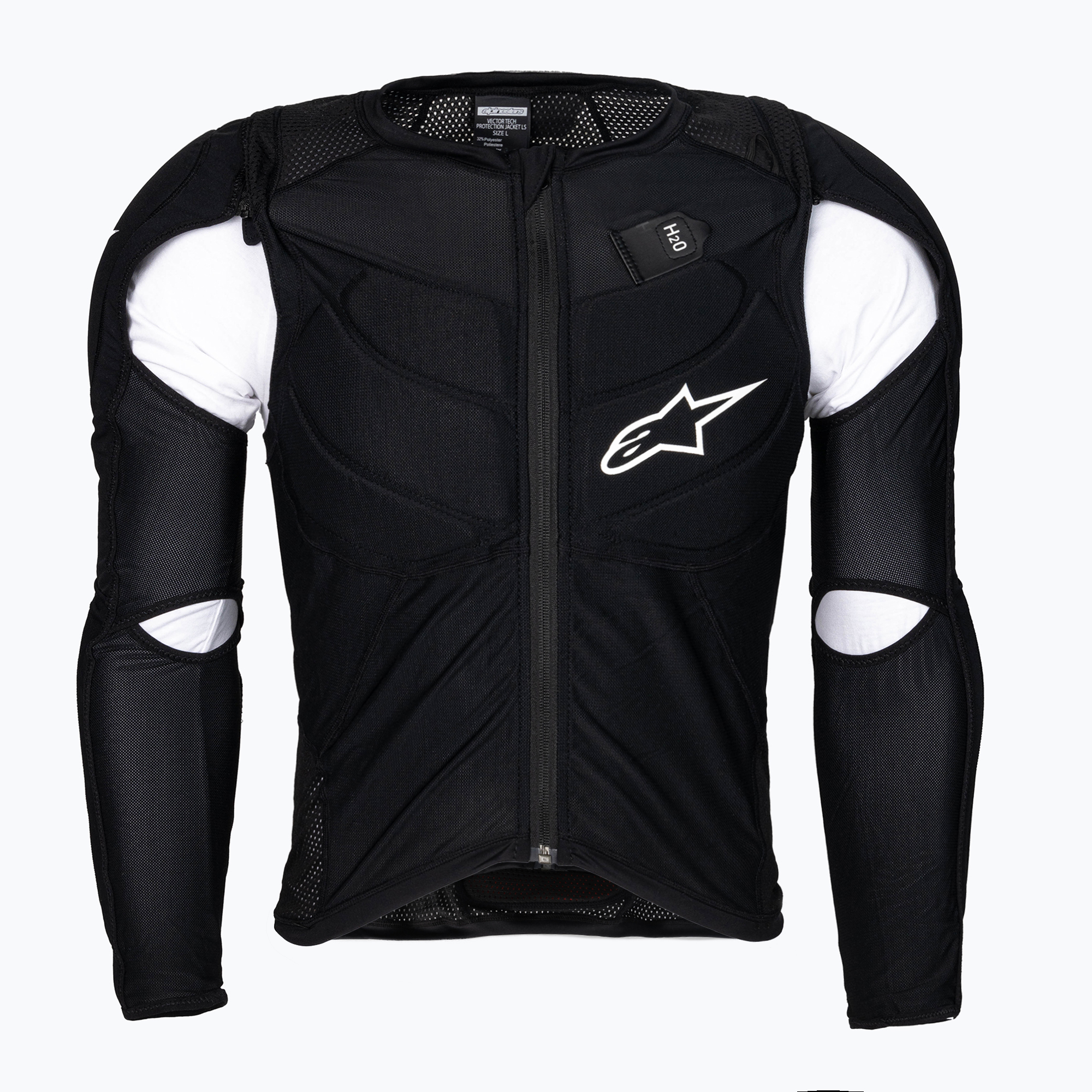 19%-kal olcsóbban.  Férfi kerékpáros páncélzat Alpinestars Vector Tech Jacket LS fekete 1656719/10. Méret: M