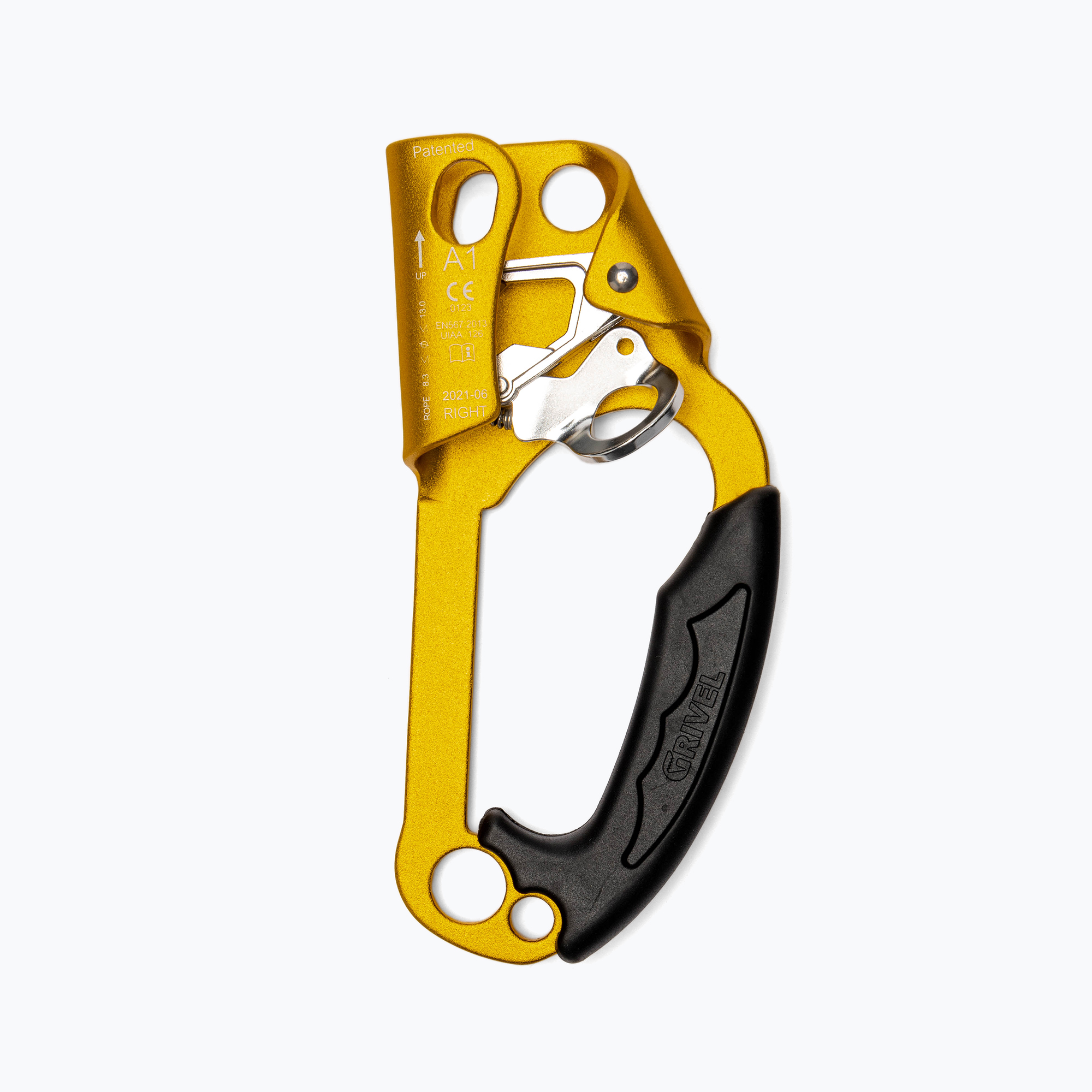 9%-kal olcsóbban.  Grivel A1 Ascender Right mászó bilincs sárga RTA1R. Méret: Right