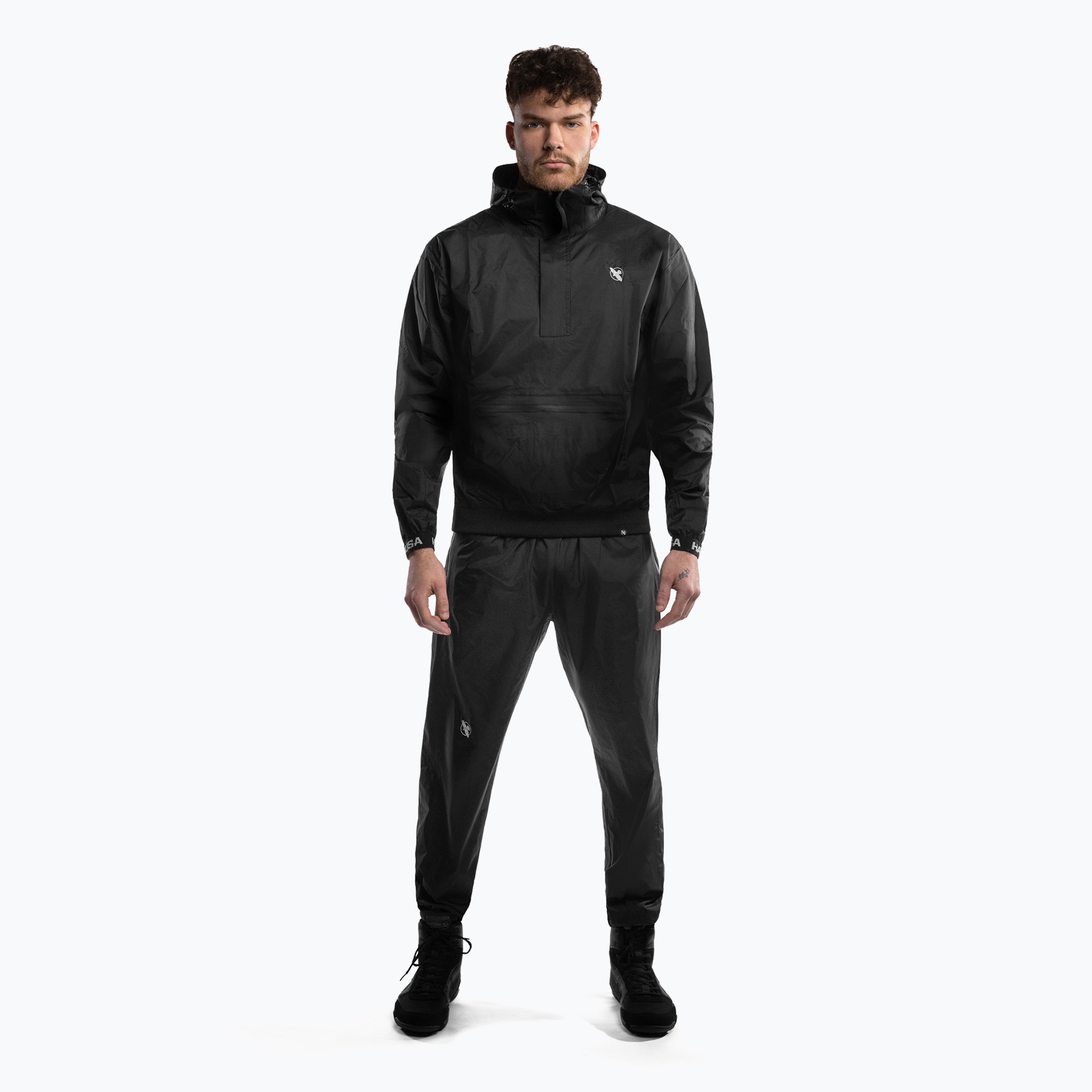 Hayabusa Pro Hooded Sauna black kezeslábas. Méret: XL