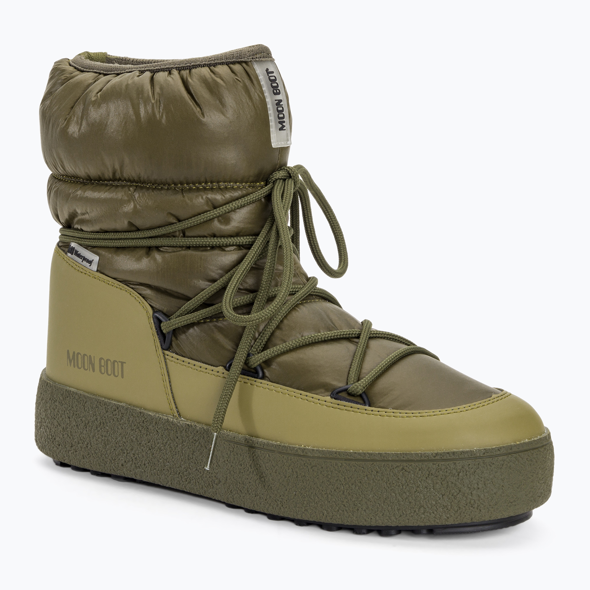 30%-kal olcsóbban.  Férfi Moon Boot Mtrack Low Nylon WP khaki színű hócsizma. Méret: 45 EU