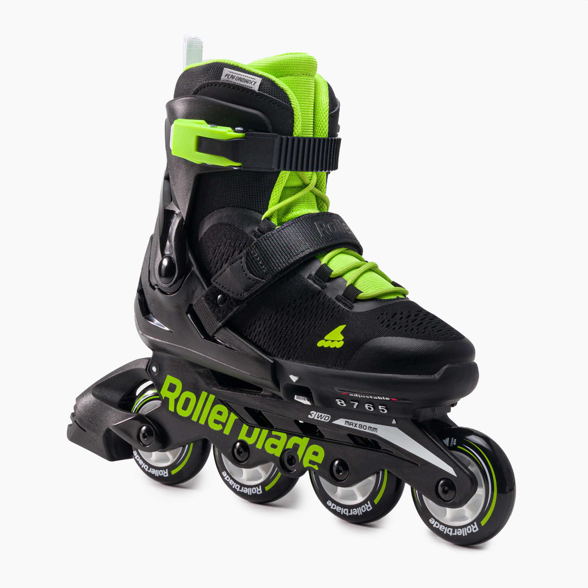 18%-kal olcsóbban.  Rollerblade Microblade gyermek korcsolya fekete/zöld 07221900 T83. Méret: 21.0-23.0 cm