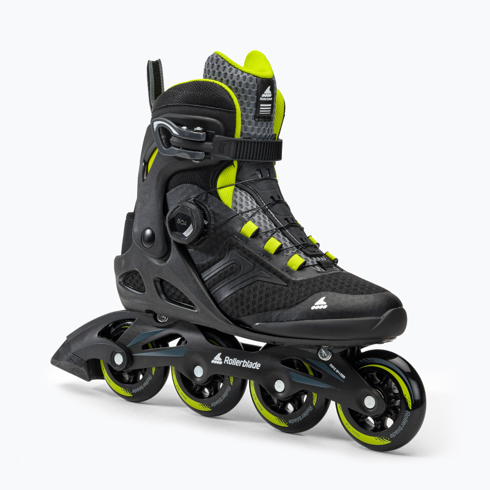 16%-kal olcsóbban.  Férfi Rollerblade Macroblade 84 BOA görkorcsolyák fekete/zöld 07370600. Méret: 29.0 cm
