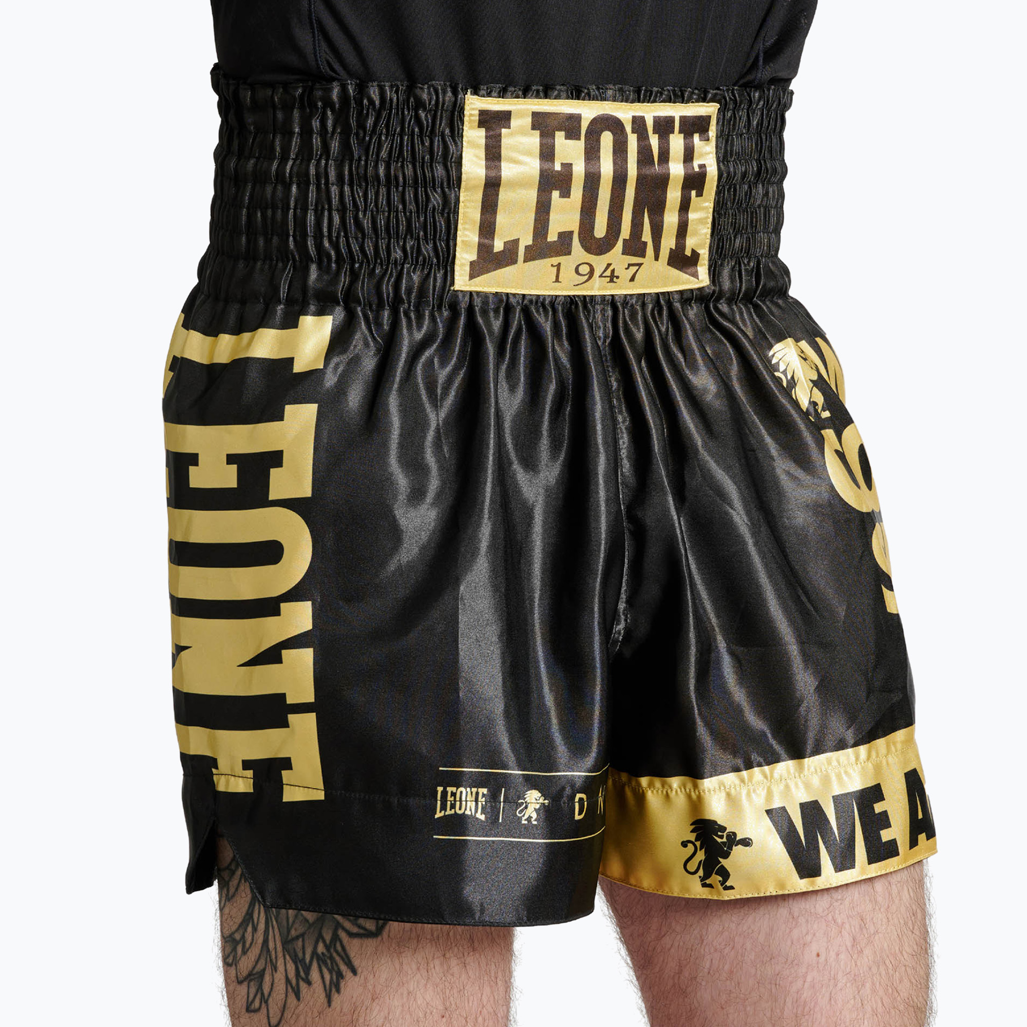 LEONE 1947 Dna Kick-Thai edző rövidnadrág fekete. Méret: XS