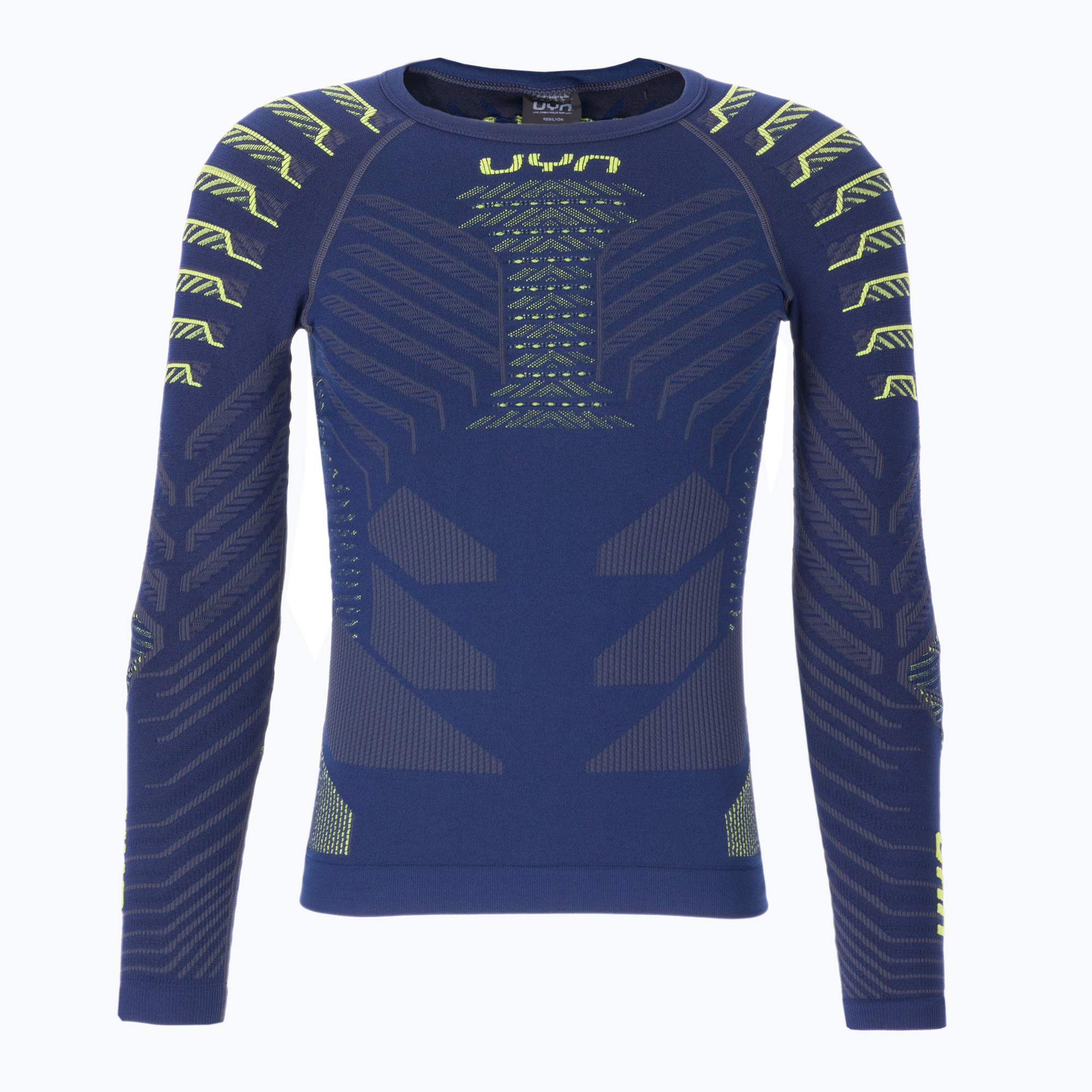 15%-kal olcsóbban.  Férfi termikus pulóver UYN Resilyon UW Shirt Round Neck dark blue/yellow. Méret: L-XL