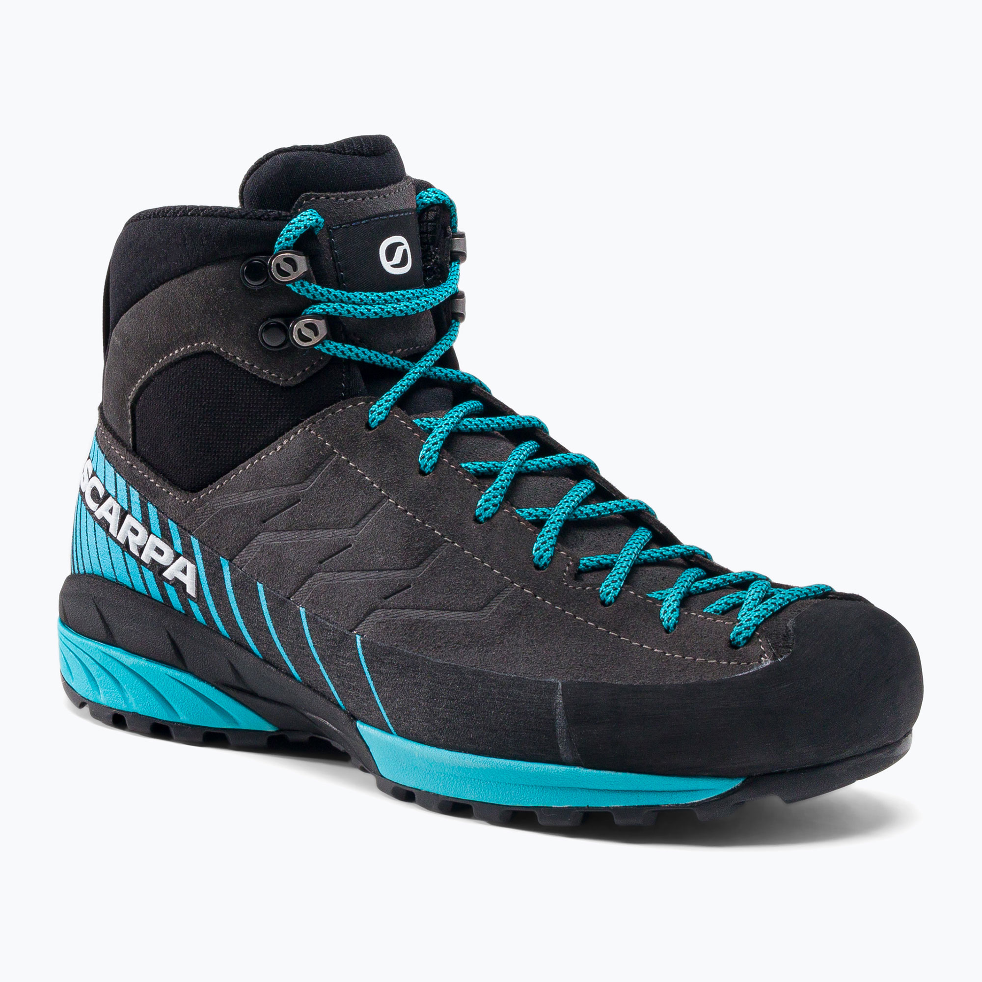 30%-kal olcsóbban.  Férfi túrabakancsok SCARPA Mescalito Mid Gtx Bn Dynamis LB szürke 72097-200/1. Méret: 44 EU