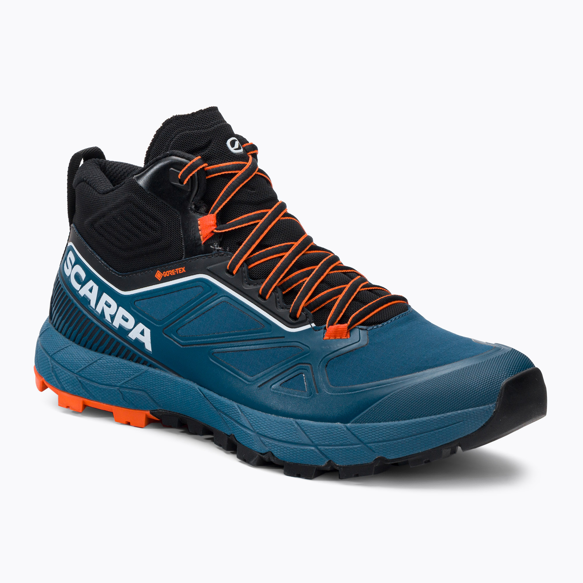28%-kal olcsóbban.  Férfi túrabakancs SCARPA Rapid Mid GTX kék 72695-200/2. Méret: 45 EU