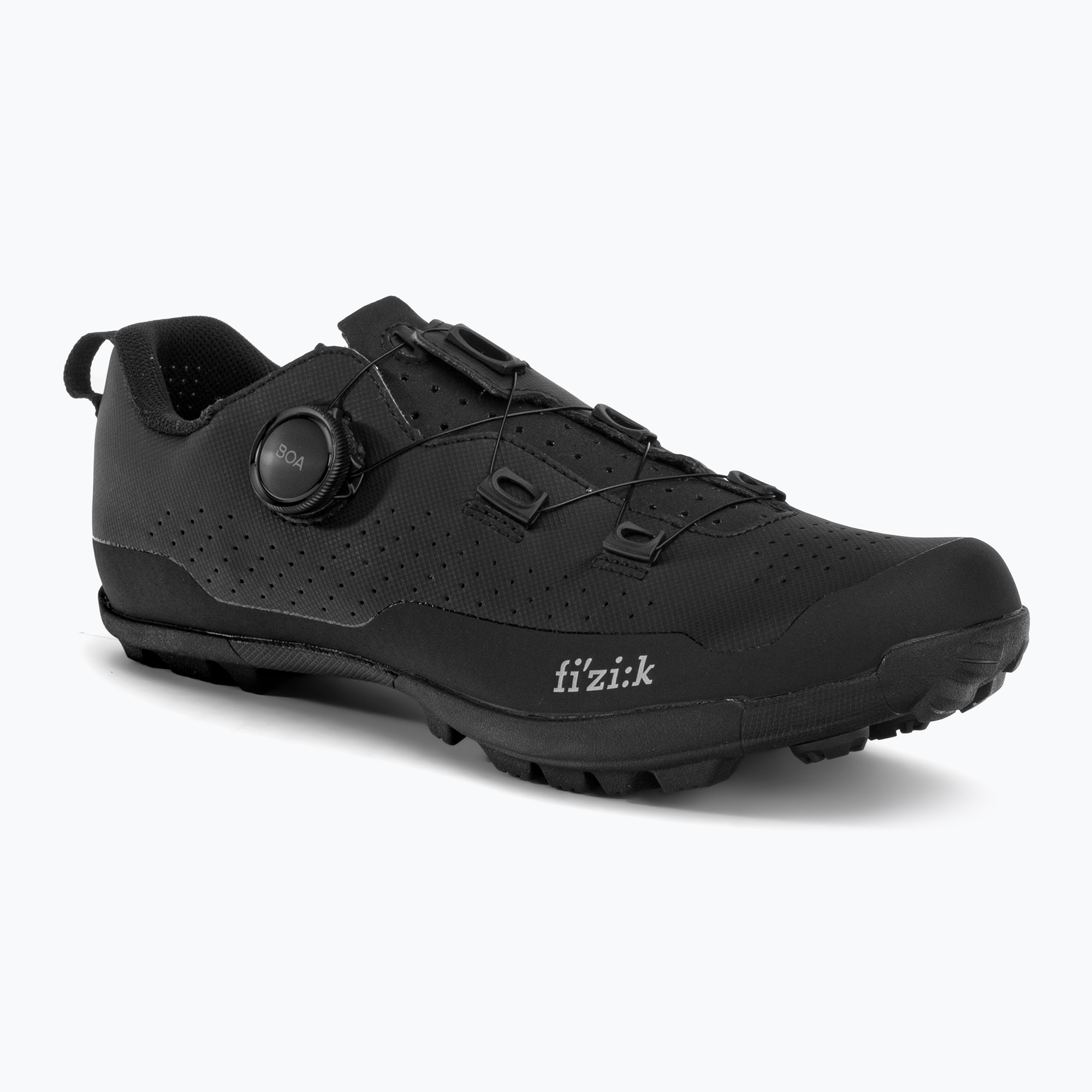Férfi MTB kerékpáros cipő Fizik Terra Atlas fekete TEX5BPR1K1010. Méret: 46 EU