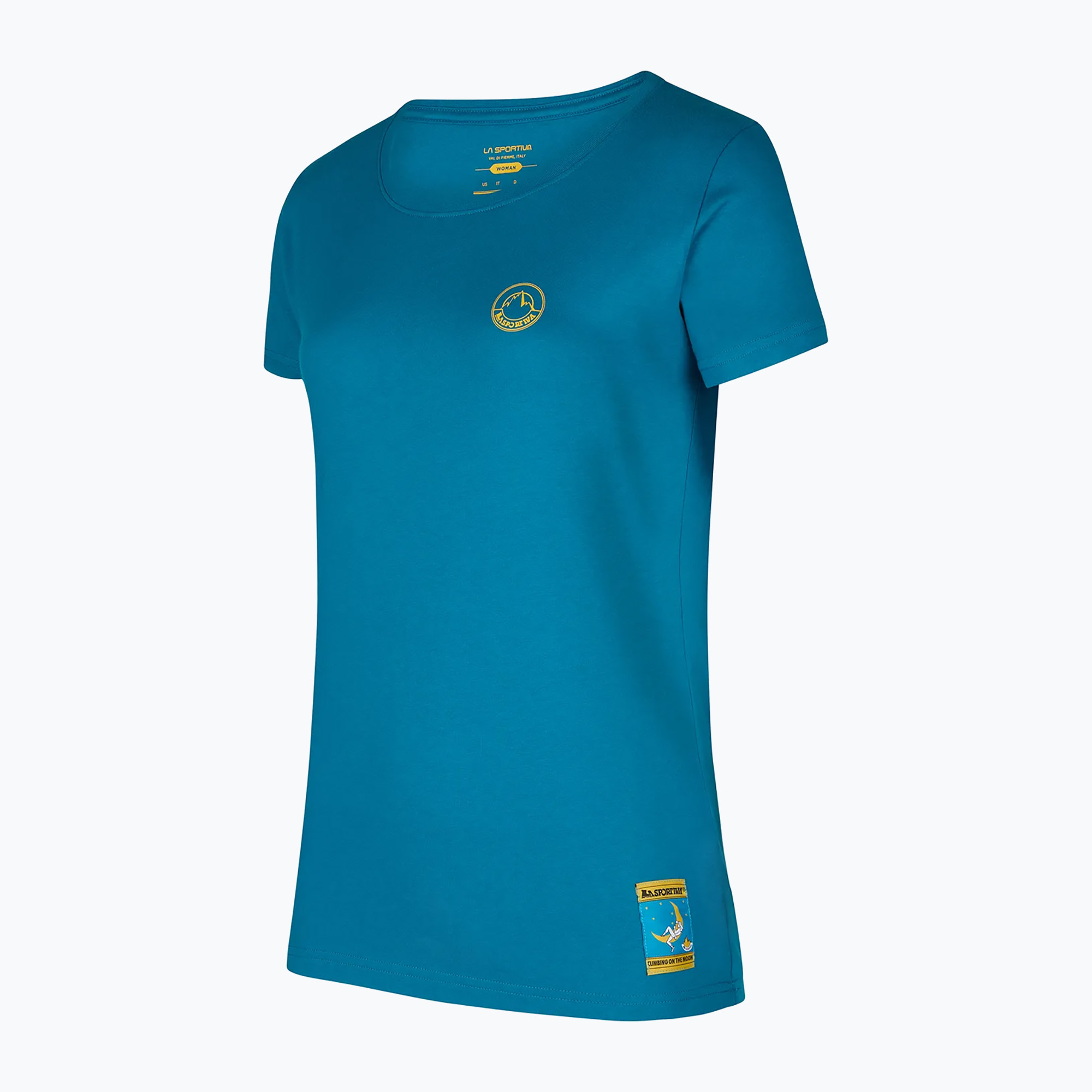15%-kal olcsóbban.  La Sportiva női póló Climbing on the Moon turchese/giallo. Méret: S