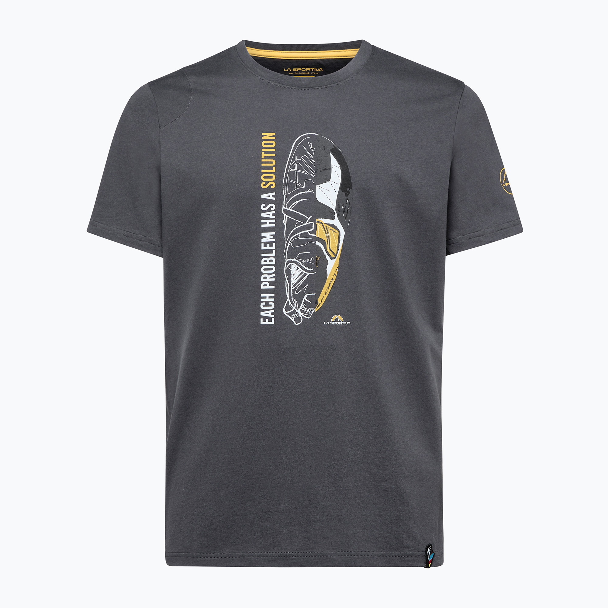15%-kal olcsóbban.  La Sportiva Solution férfi póló carbon/sárga. Méret: S
